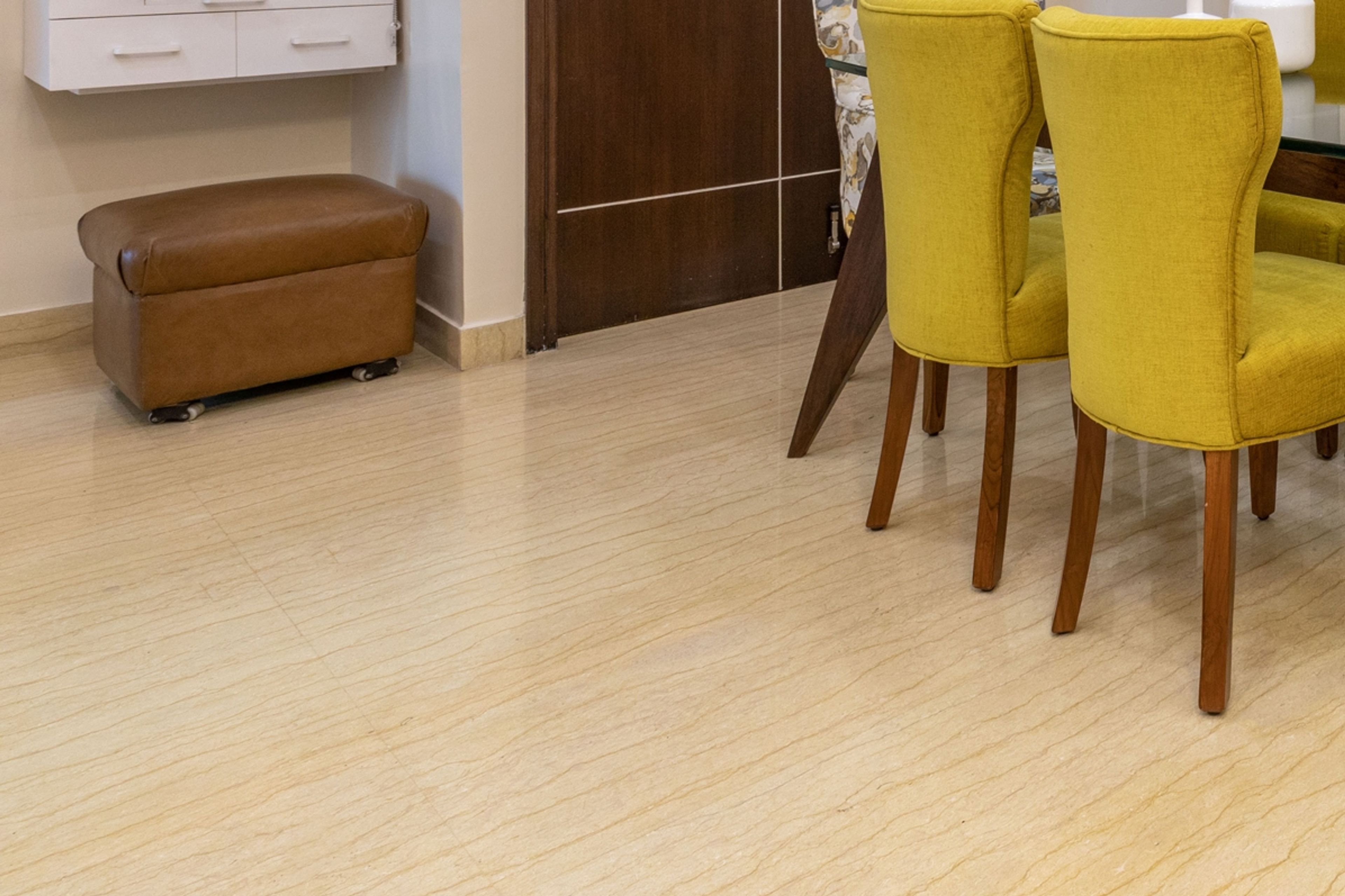 Ceramic Beige Flooring Design - Livspace