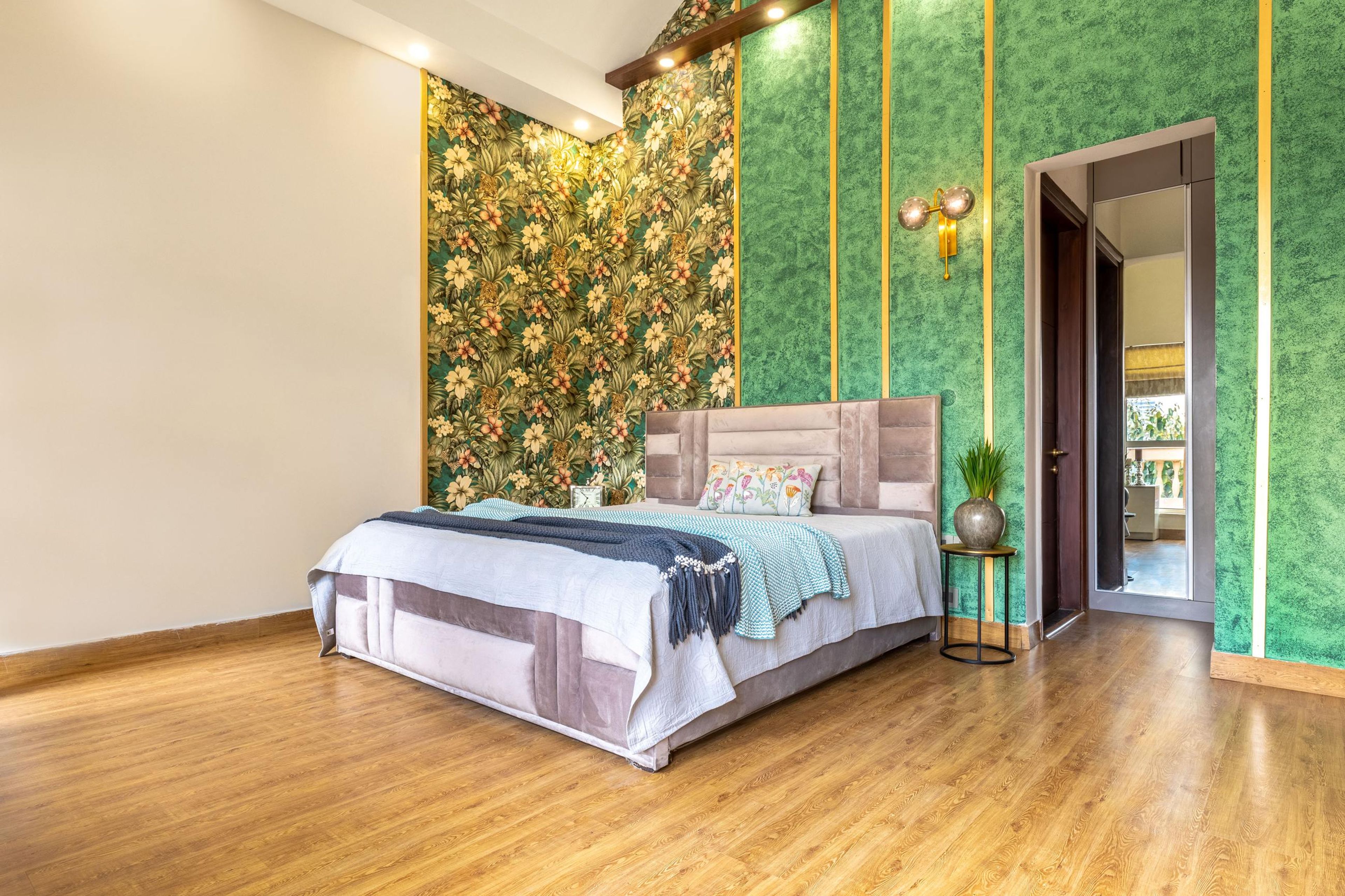 Brown Wooden Flooring - Livspace