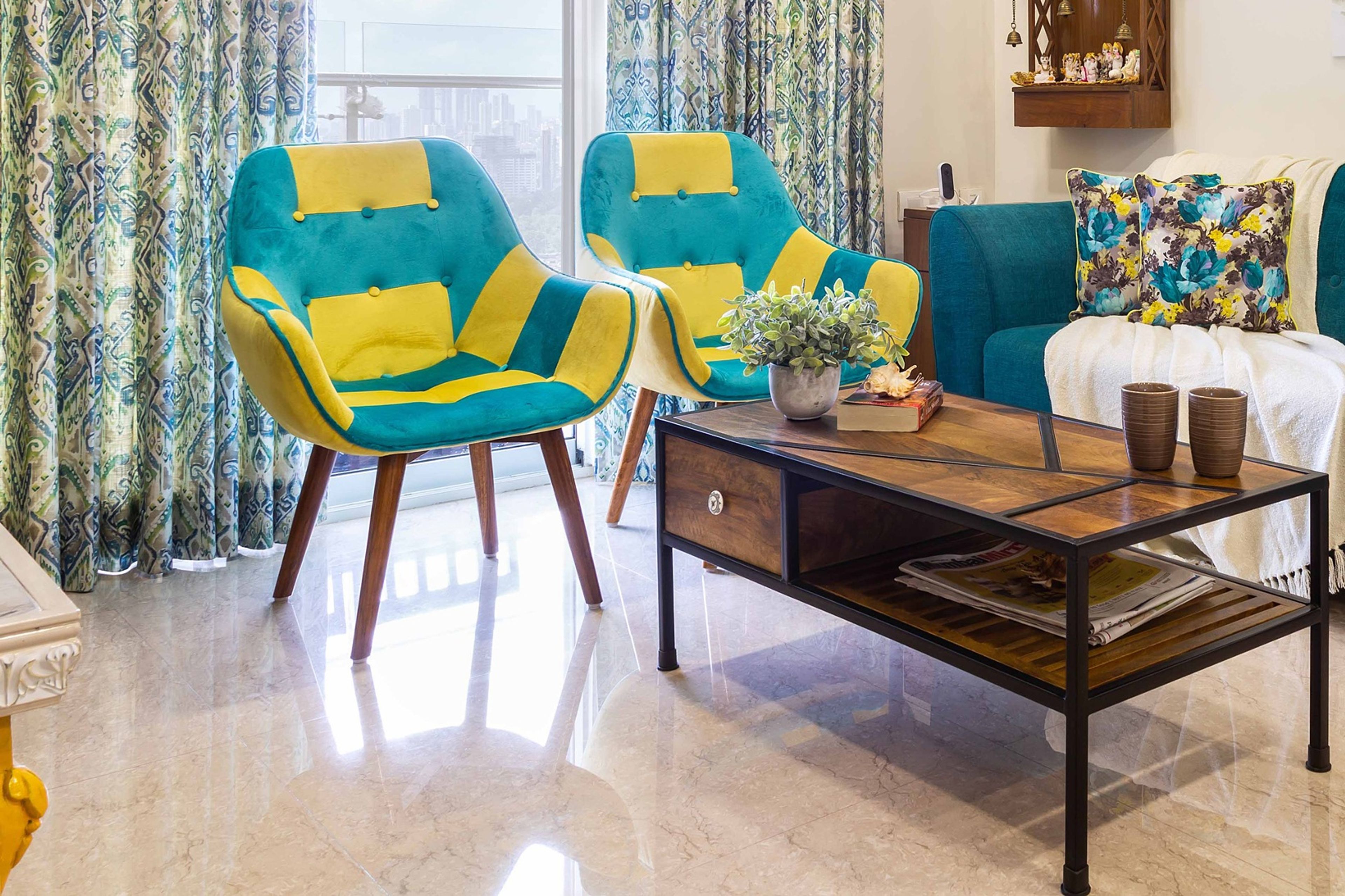 Light Beige Medium Veined Flooring - Livspace