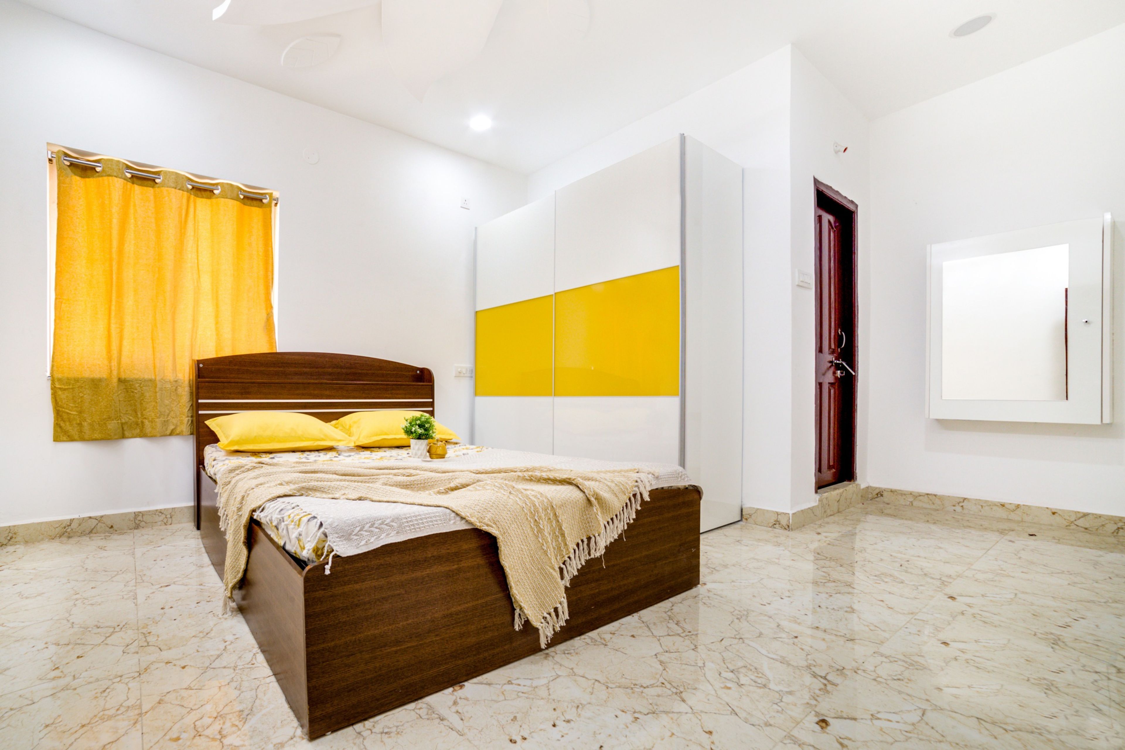 Beige Contemporary Flooring Design - Livspace