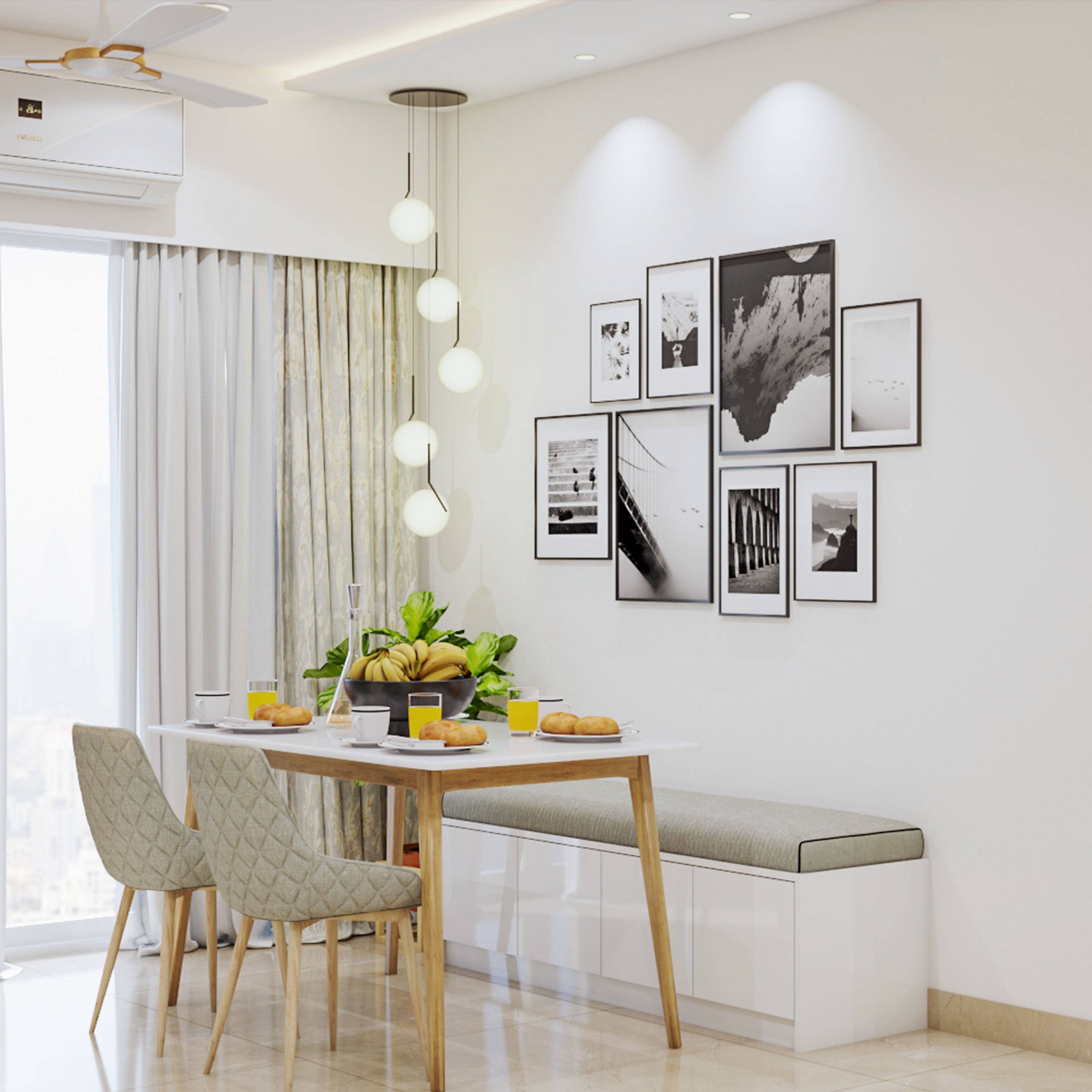 Minimal Dining Hall Design - Livspace