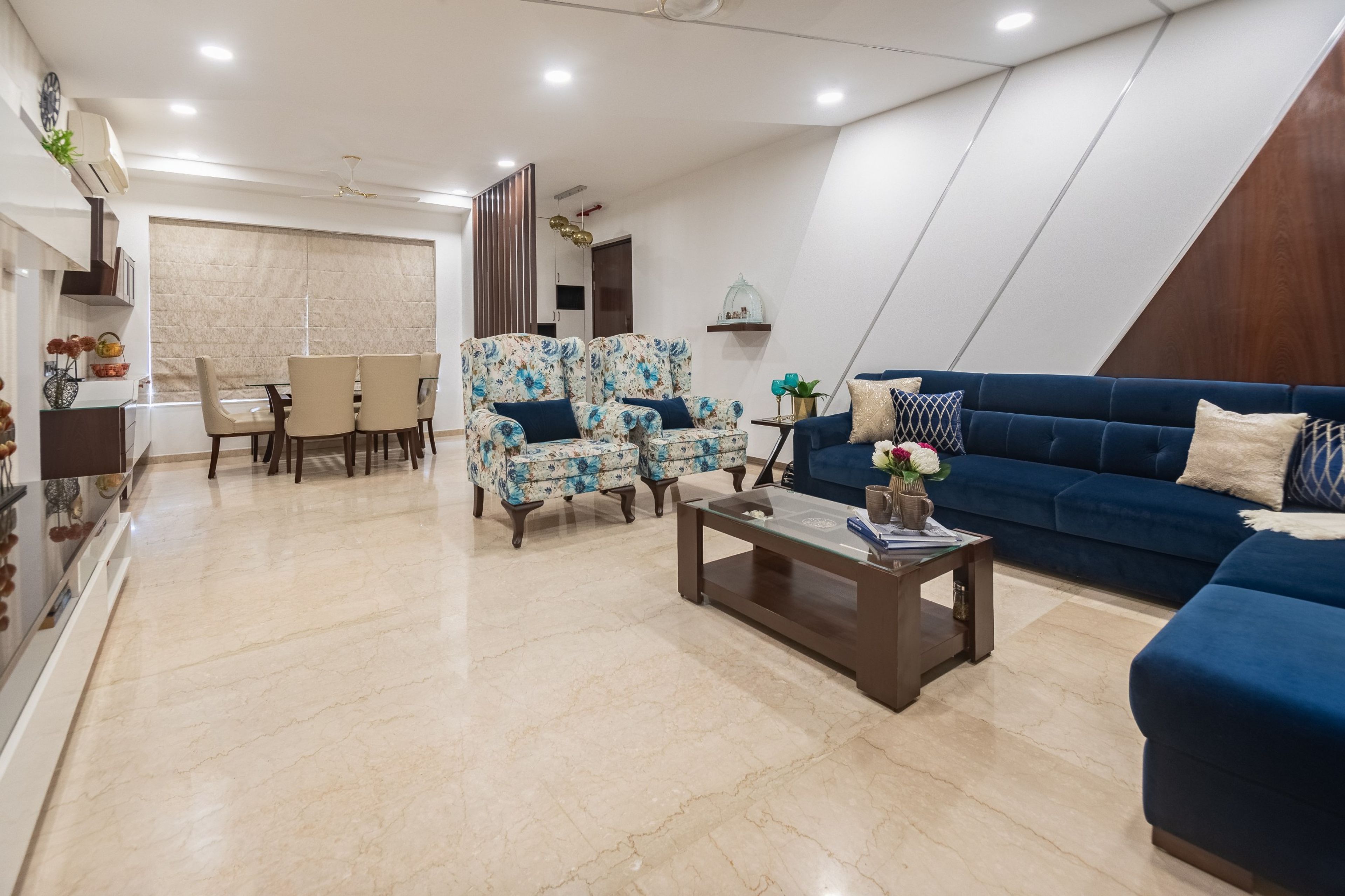 Contemporary Beige Living Room Tile Design With Ceramic Tiles