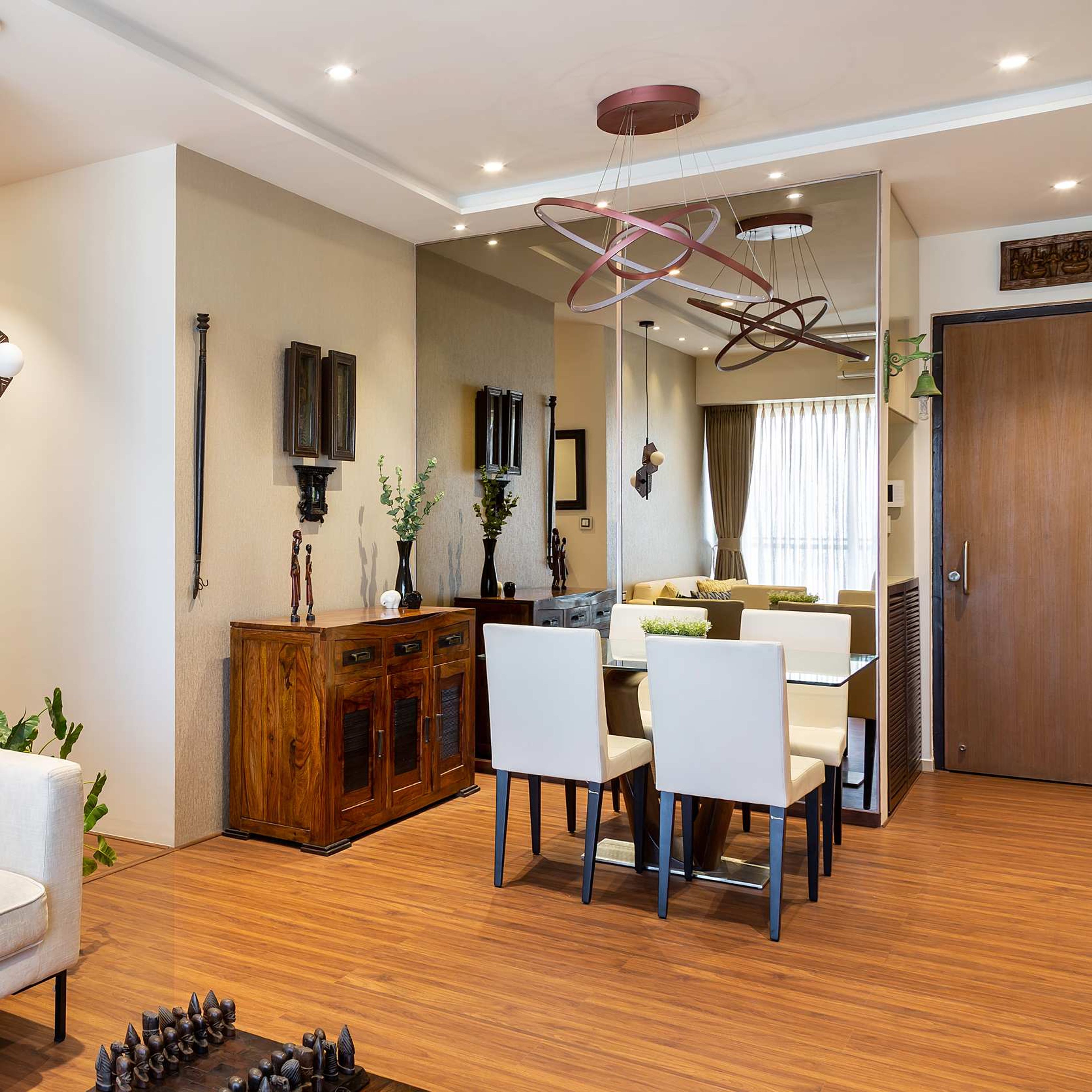 Modern Matte-Finish Wooden Rectangular Tile Design