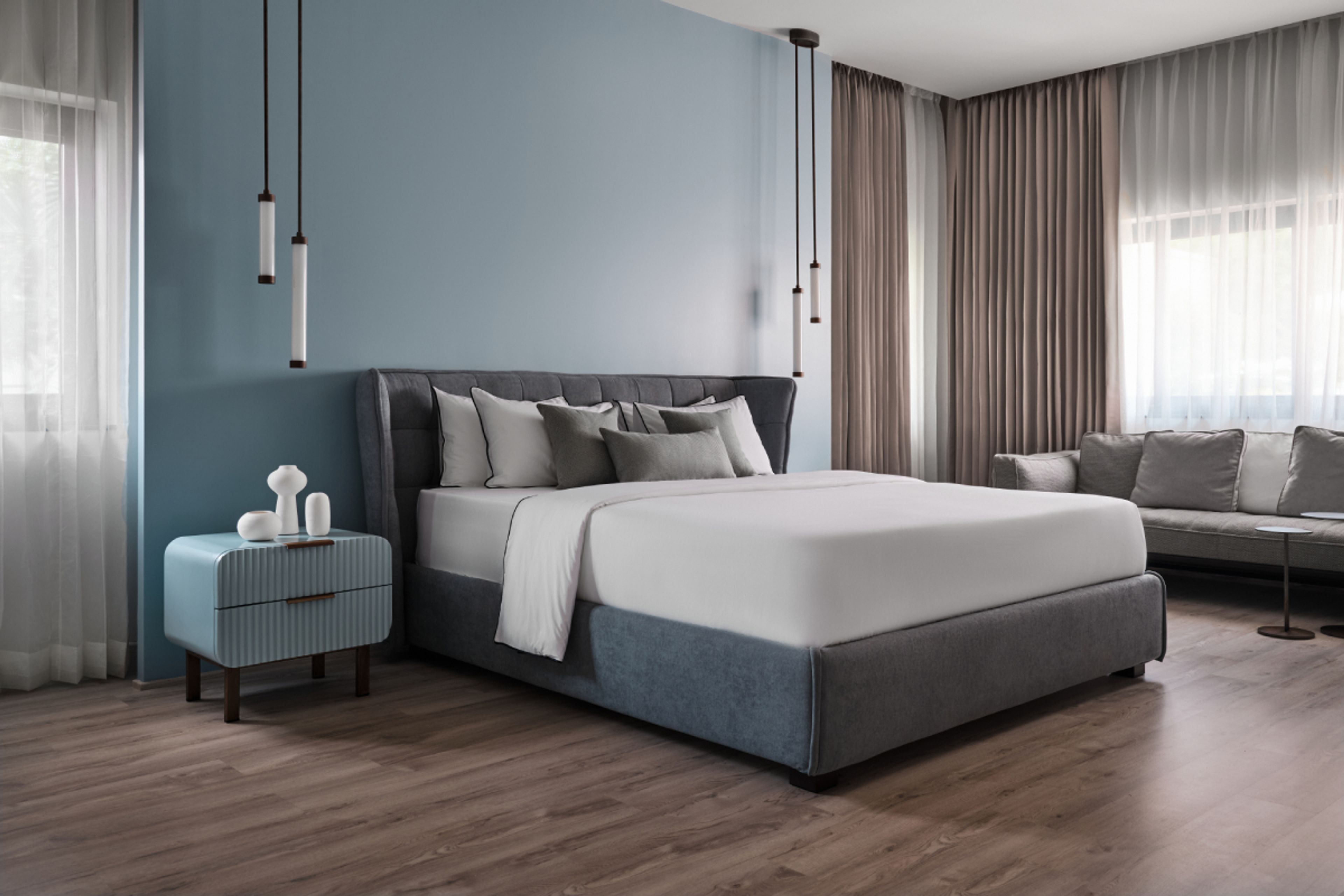 Dark Grey Vinyl Floor Tiles Design