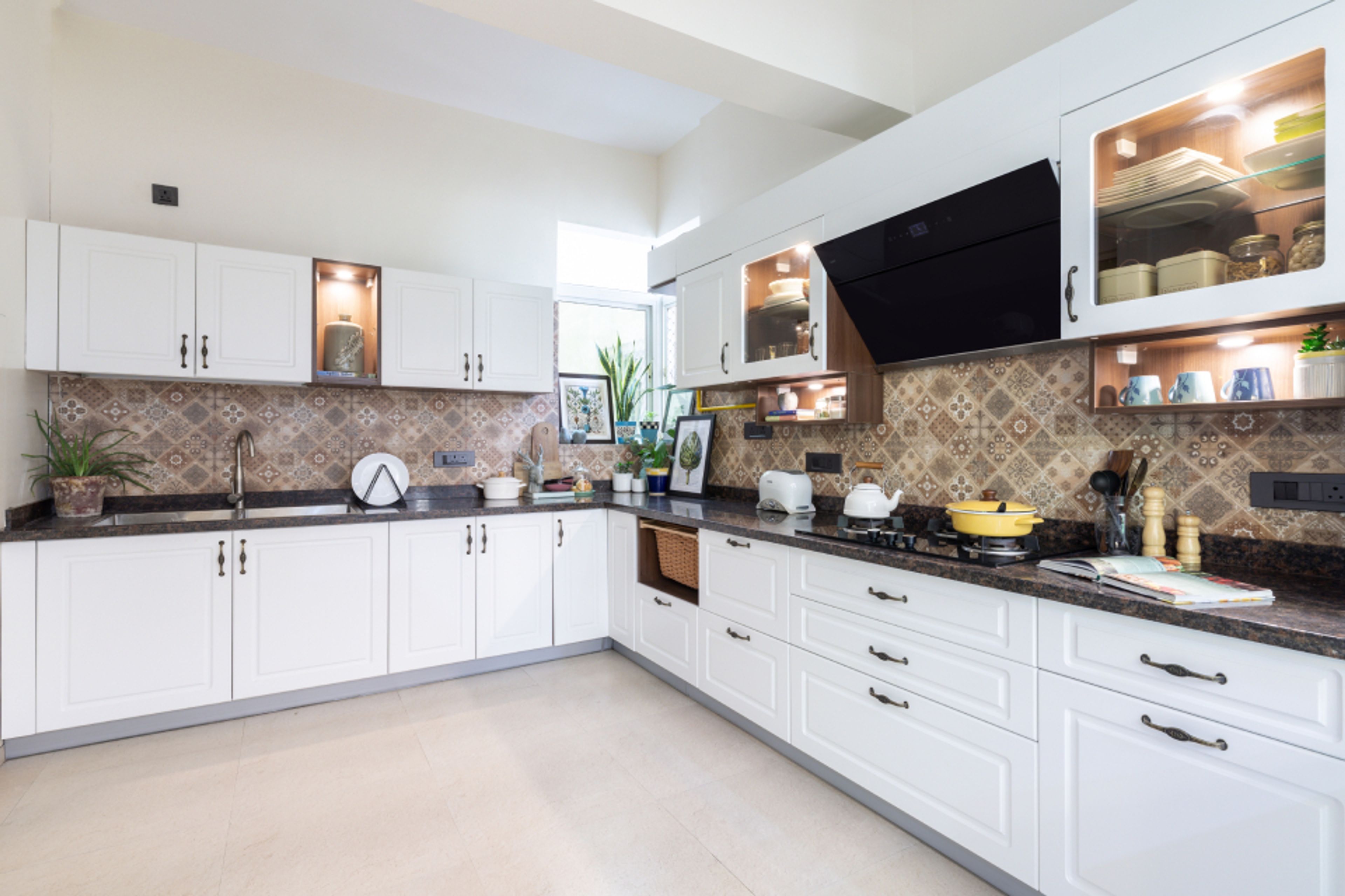 Patterned Wall Dado Tiles Design