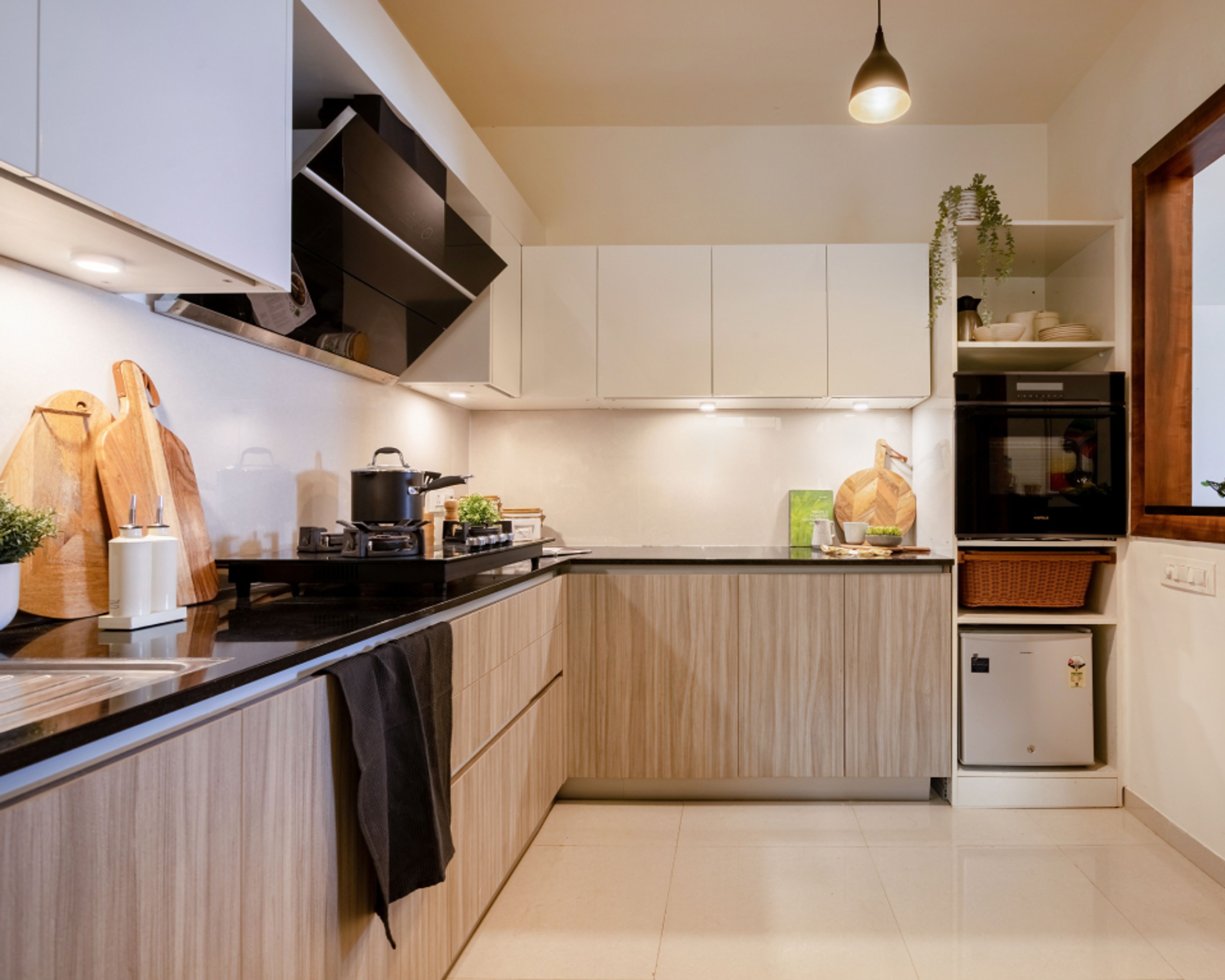 Off White Ceramic Kitchen Tiles Design