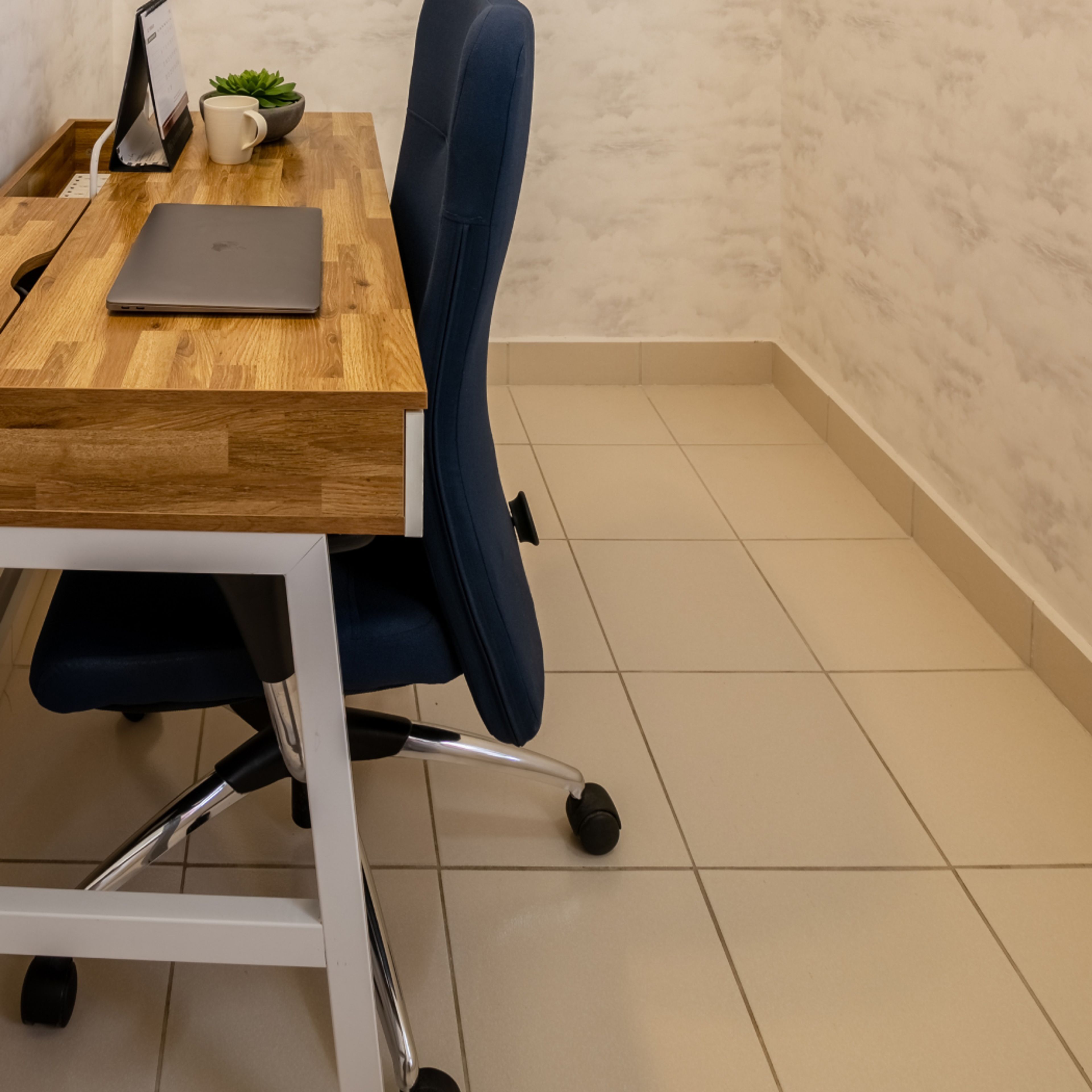 Glossy Beige Floor Tiles Design