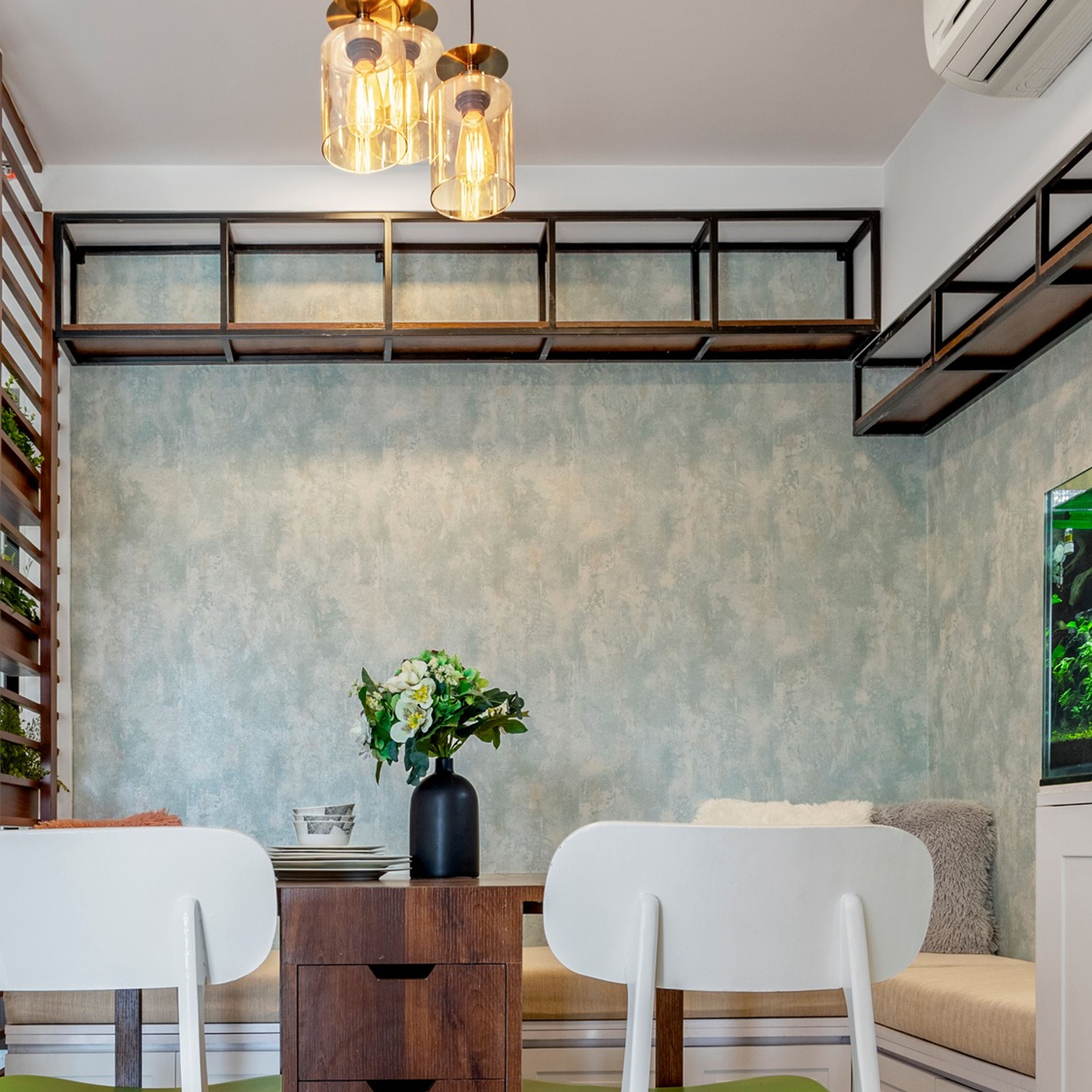 Modern Textured Wallpaper Design For Dining Rooms