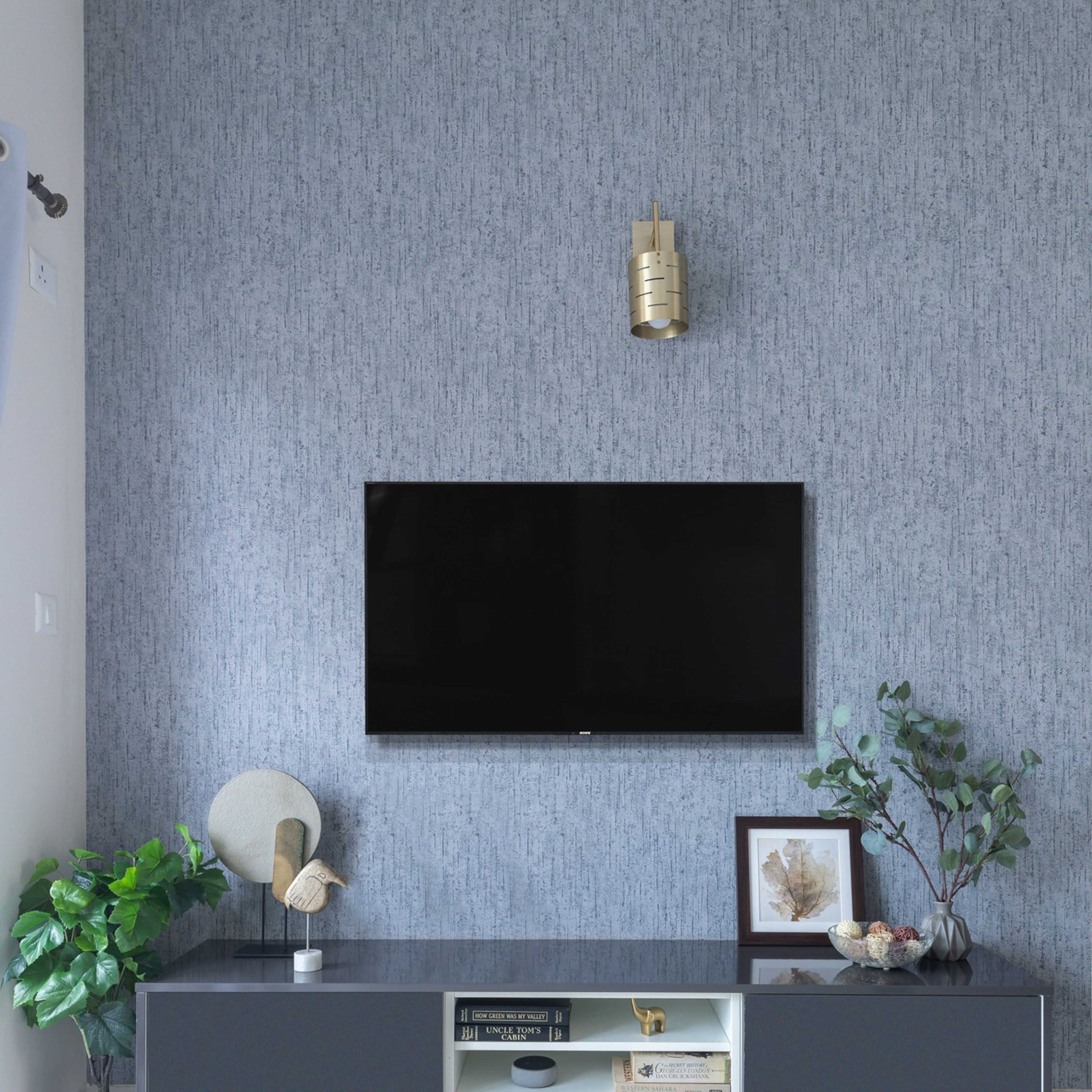 Modern Grey Wallpaper Design For Living Rooms