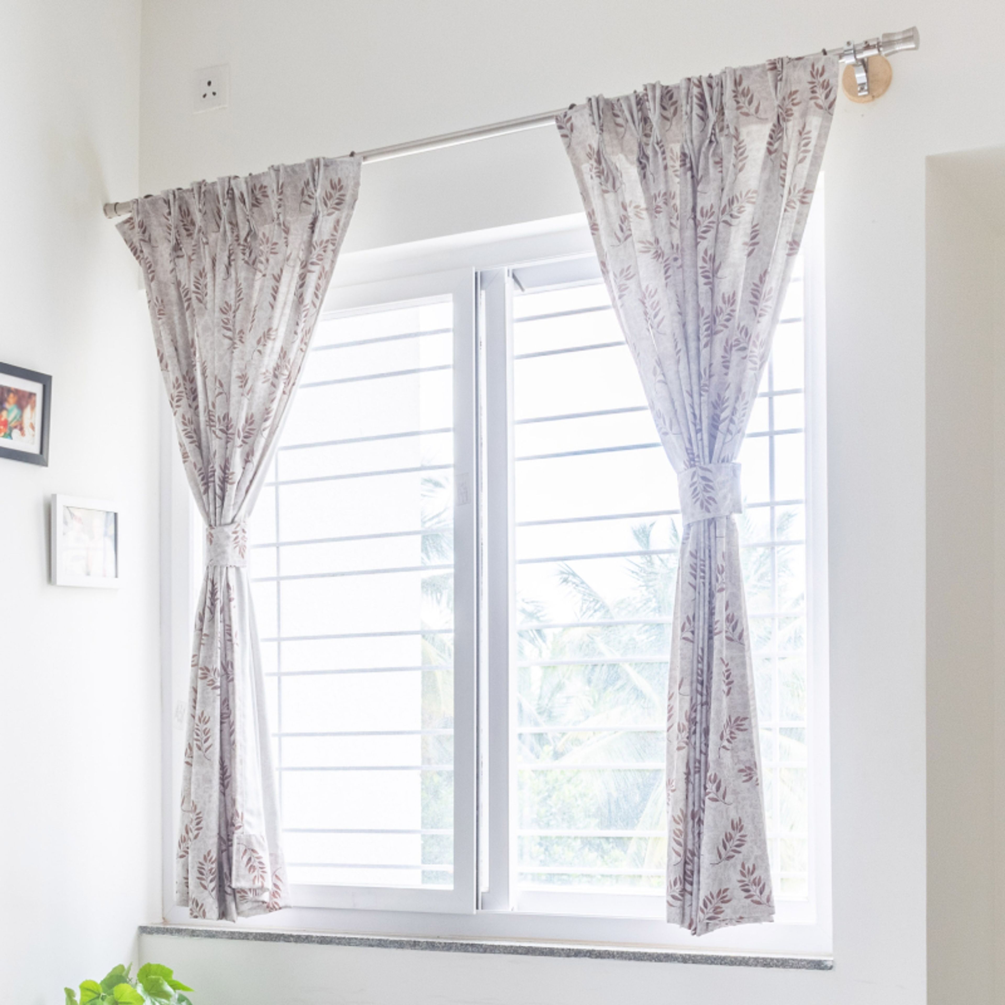 White Sliding Bedroom Window Design - Livspace