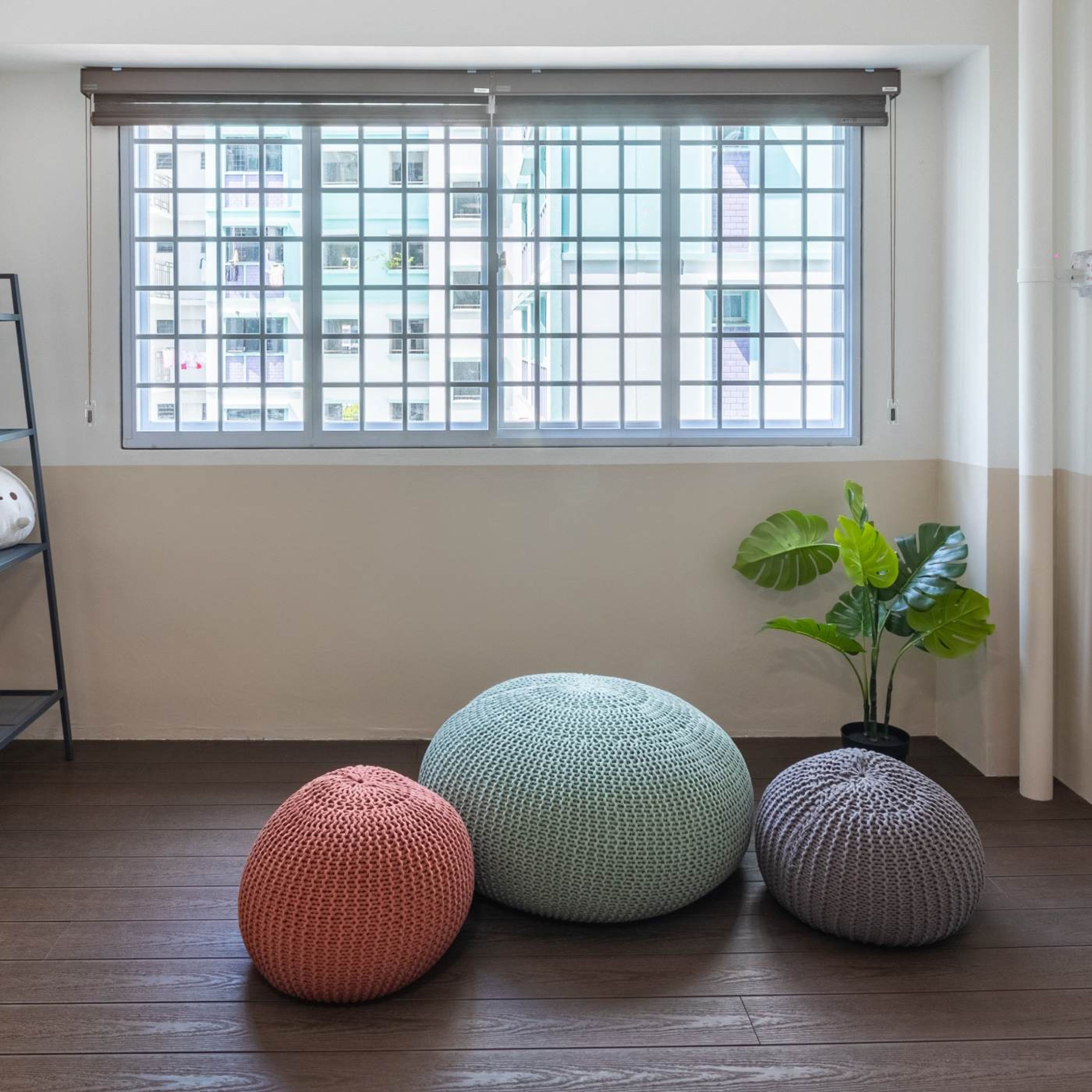 Dark Wooden Flooring With Horizontal Planks - Livspace