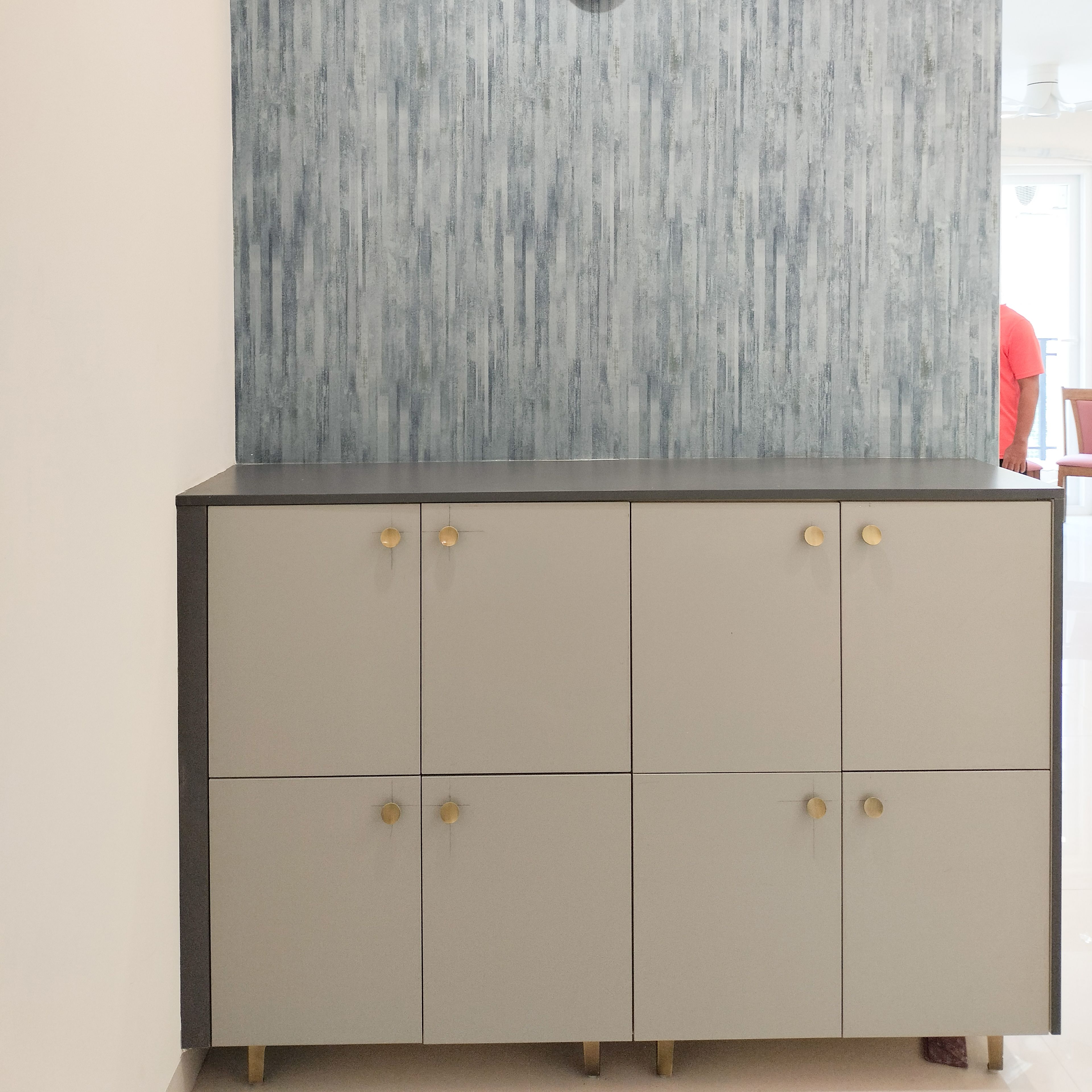 Grey Storage Unit with Drawers