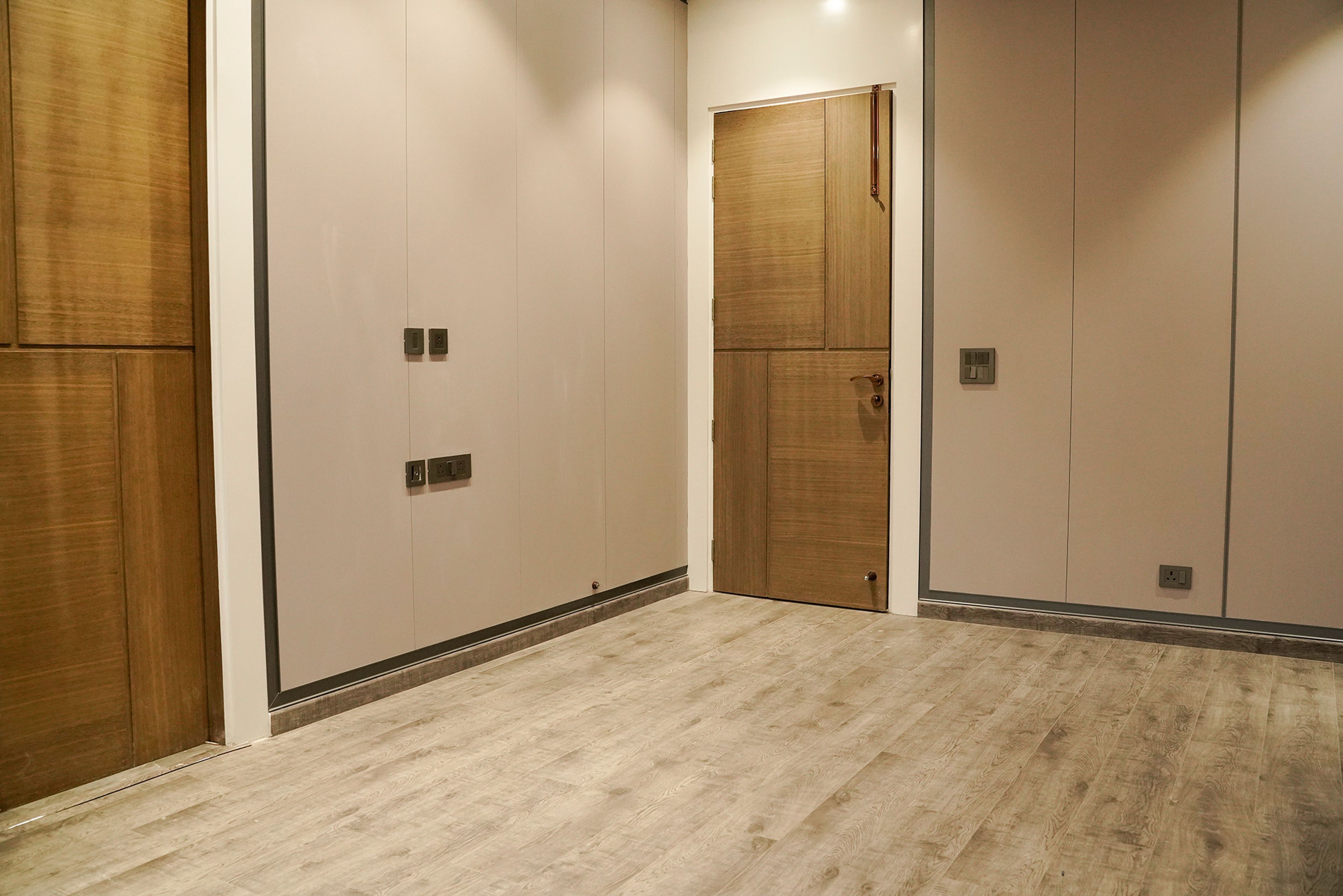 Wooden Swing Single Door Design and Wooden Flooring