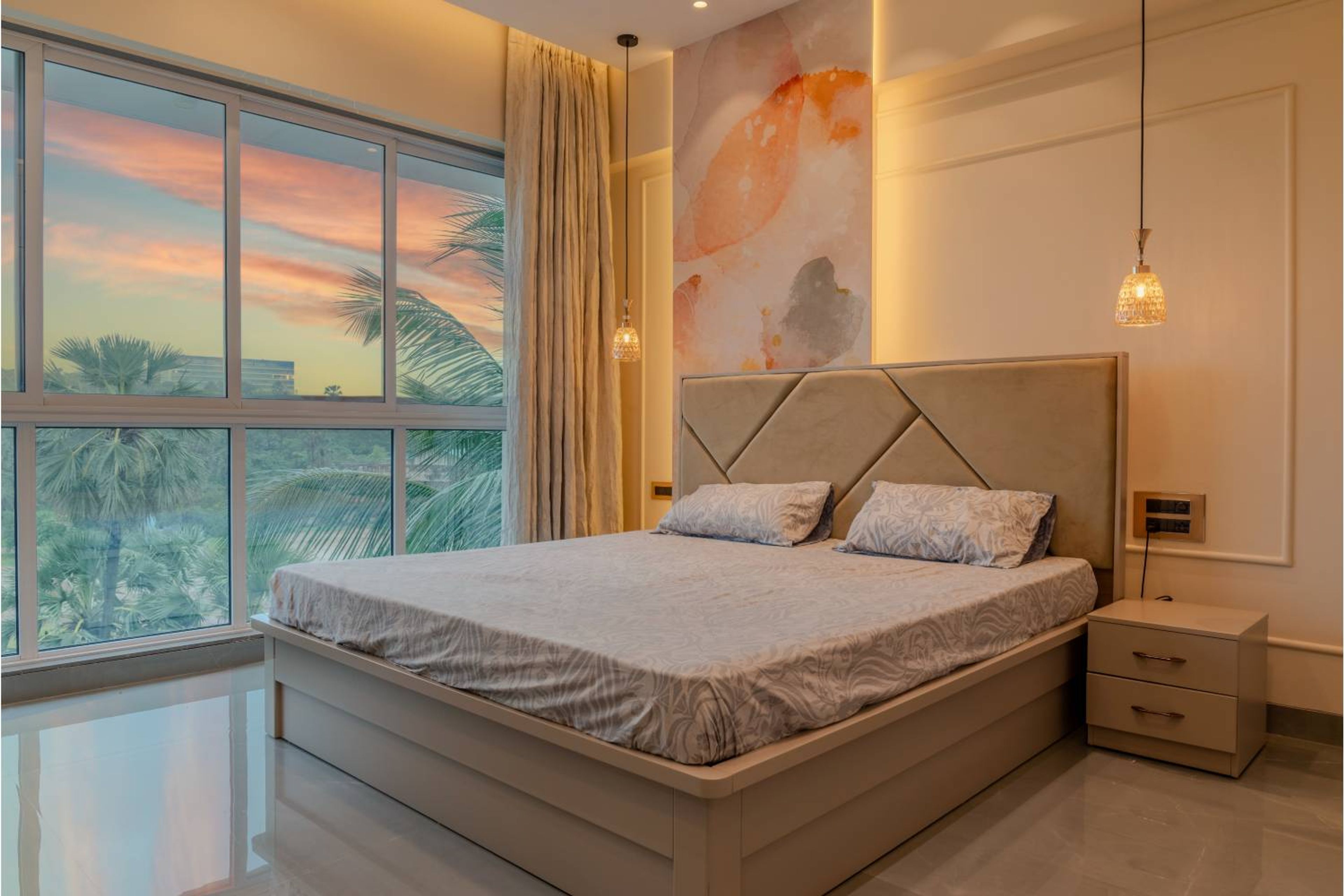 Master Bedroom Design with Queen Bed