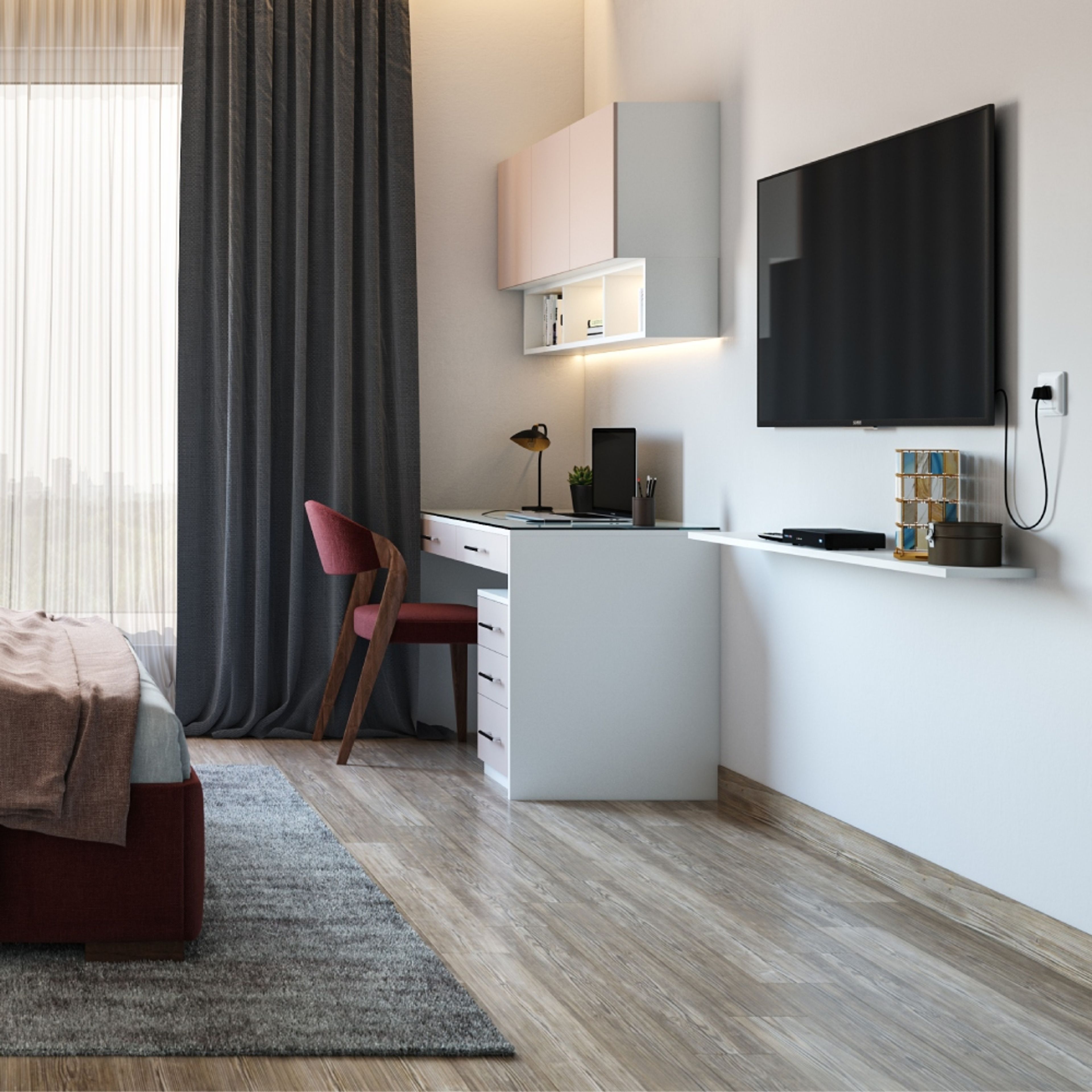 Dark Brown Flooring Design With A Wooden Finish - Livspace