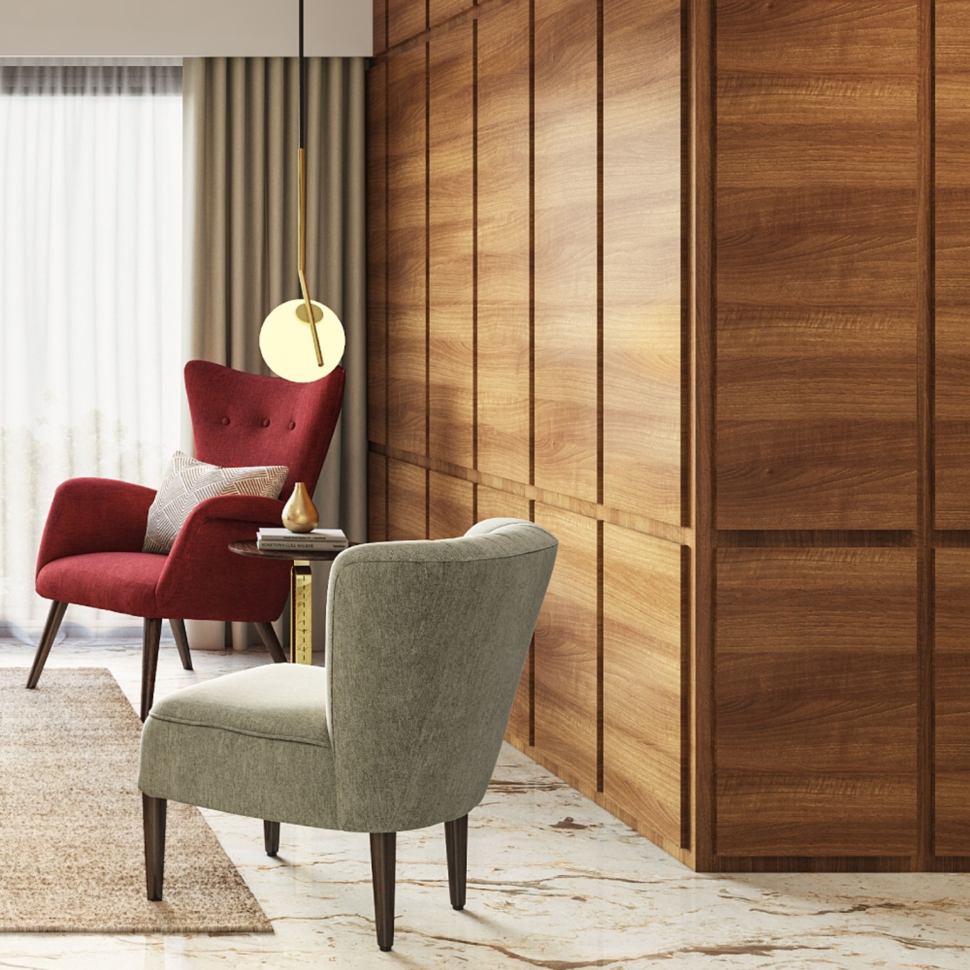 White And Brown Flooring Tiles - Livspace