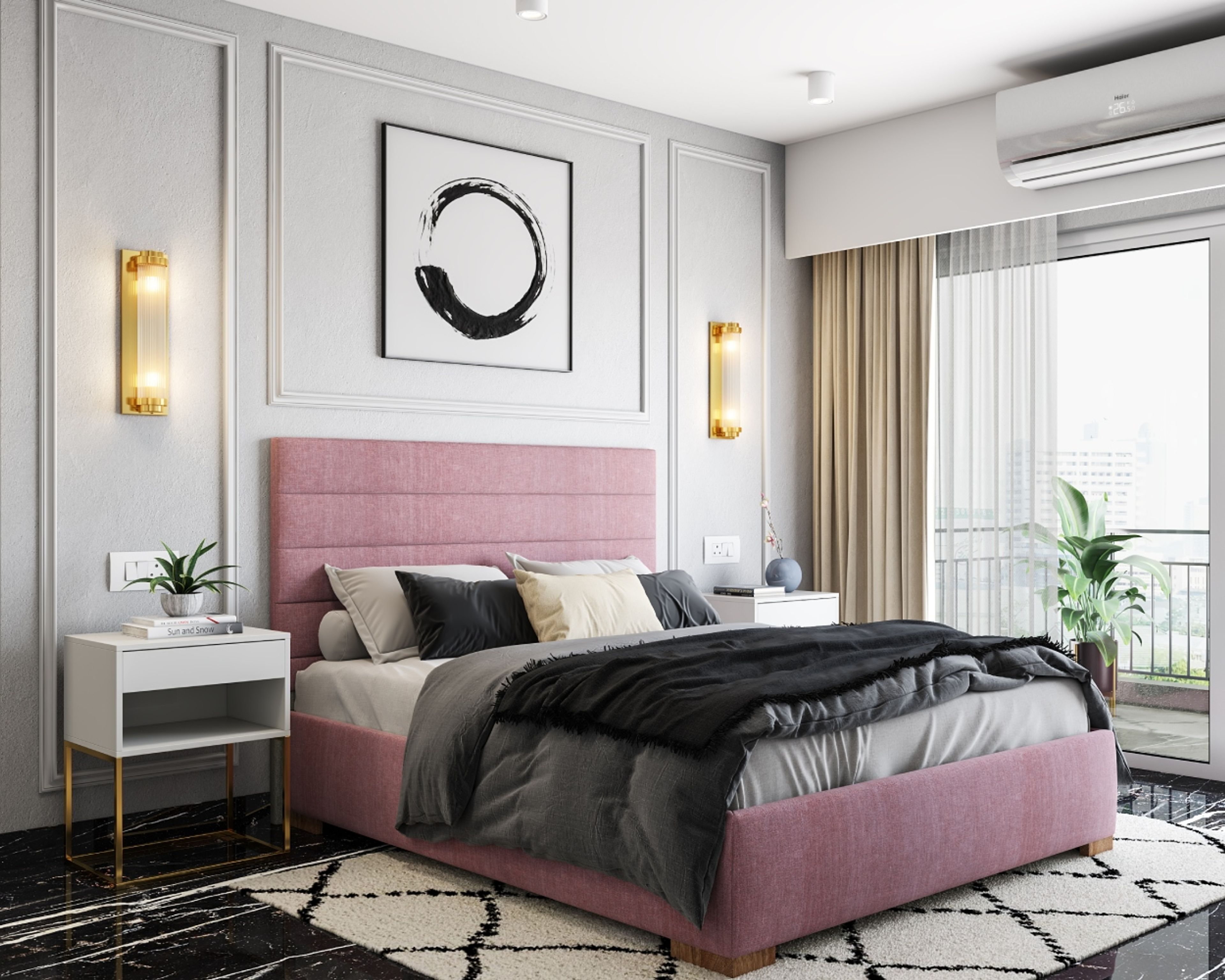 Light Grey Wall Design - Livspace