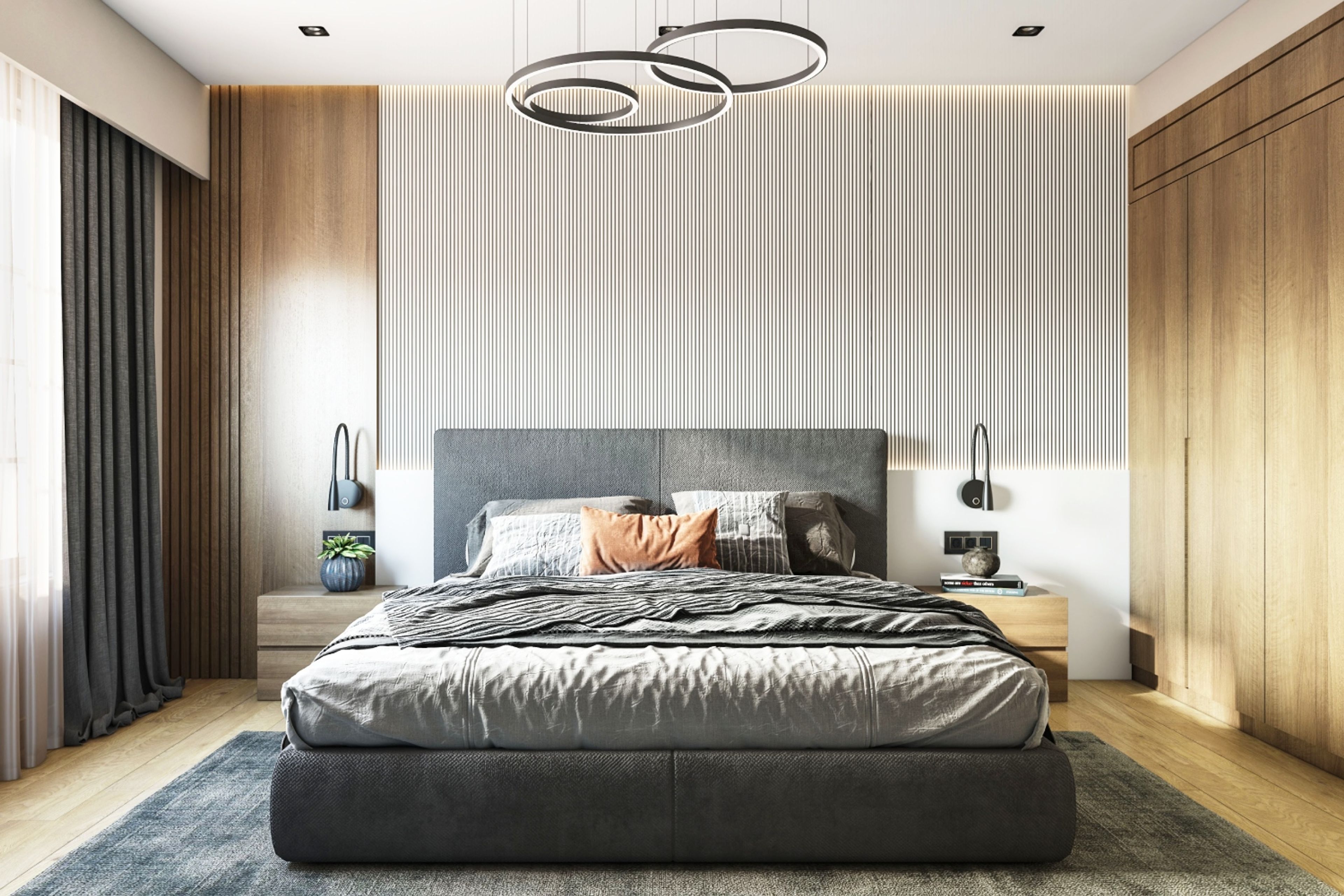 White Wall Panelling Design - Livspace