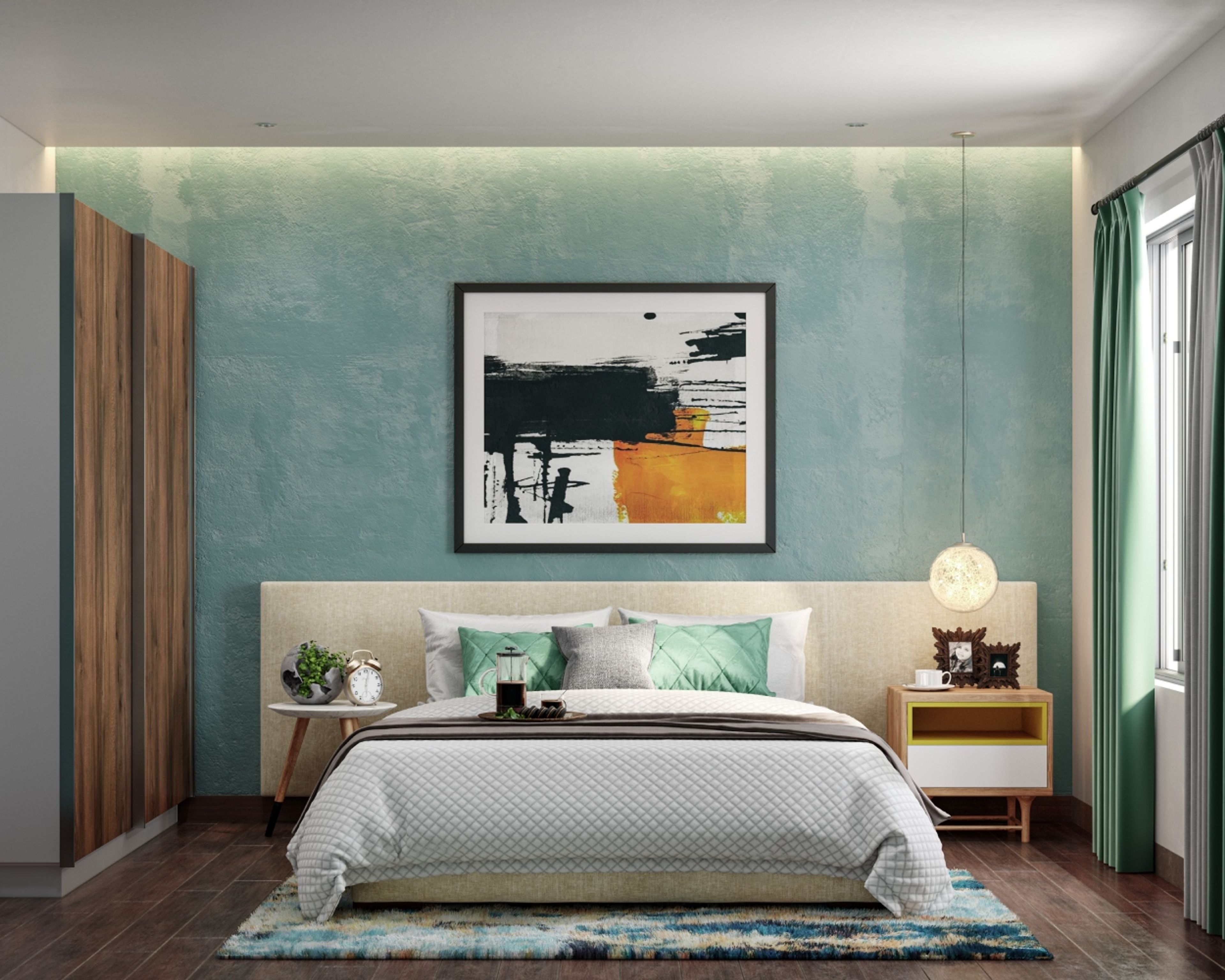 Modern 2-Door Wardrobe Design For Bedrooms