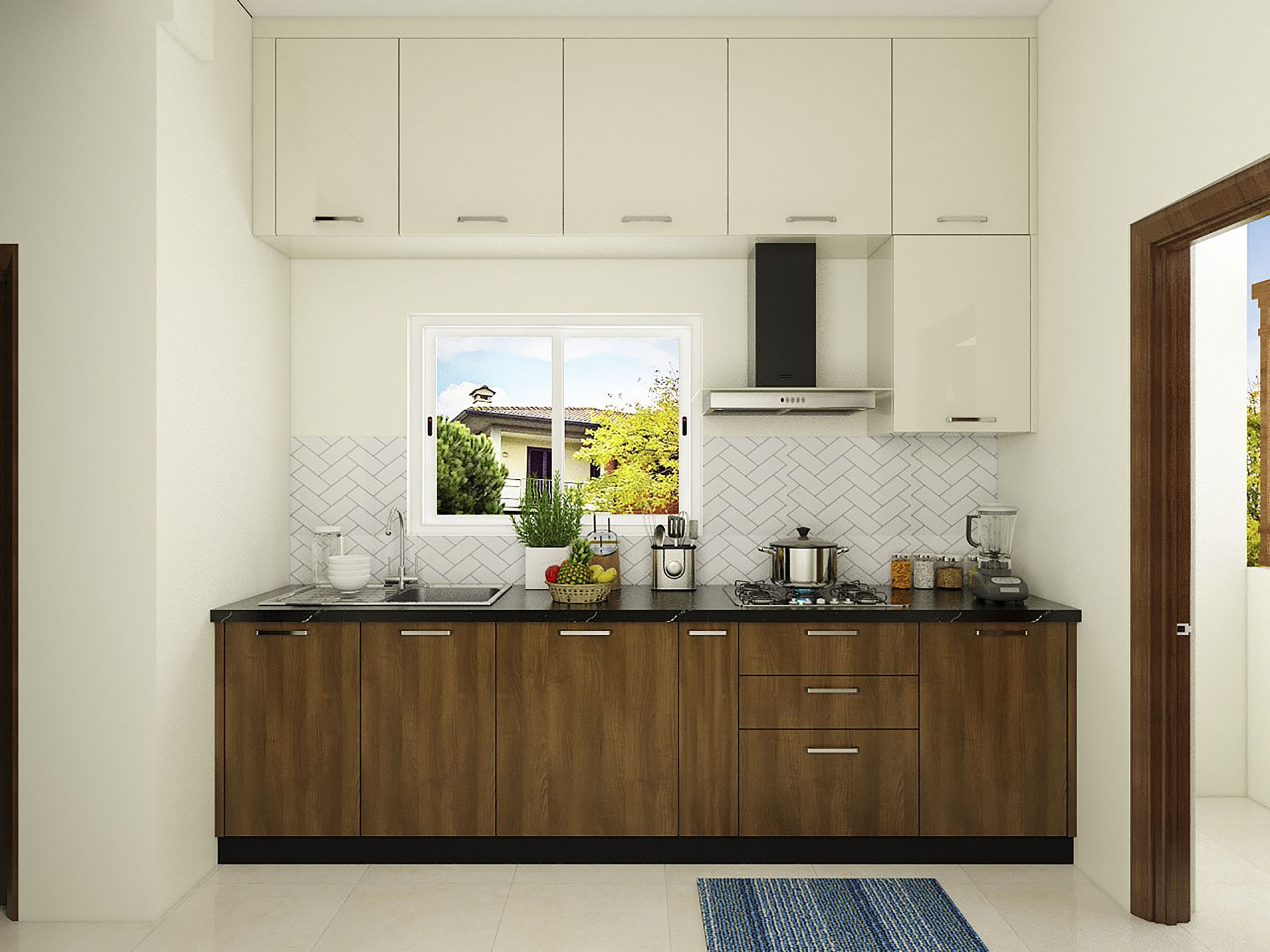 Parallel Dual-Toned Kitchen