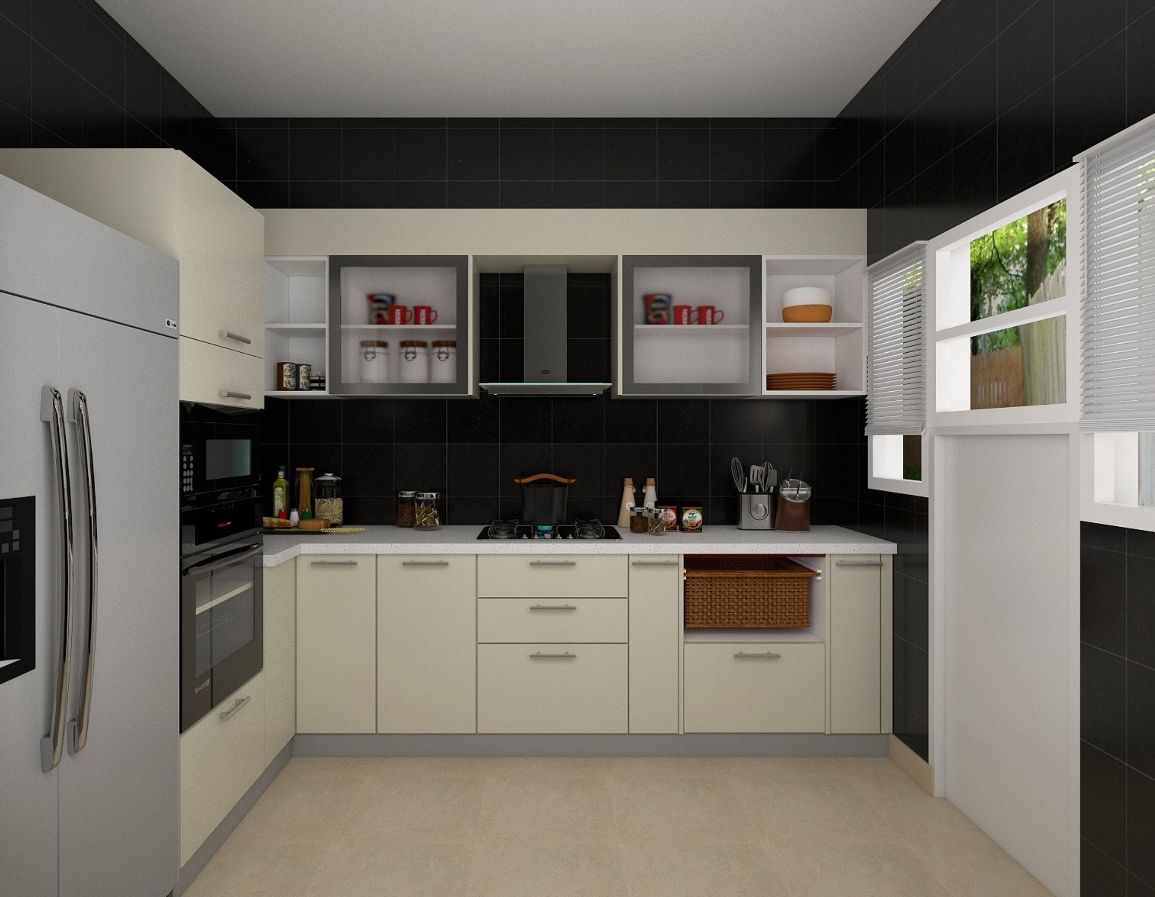 Black-White Modern Kitchen