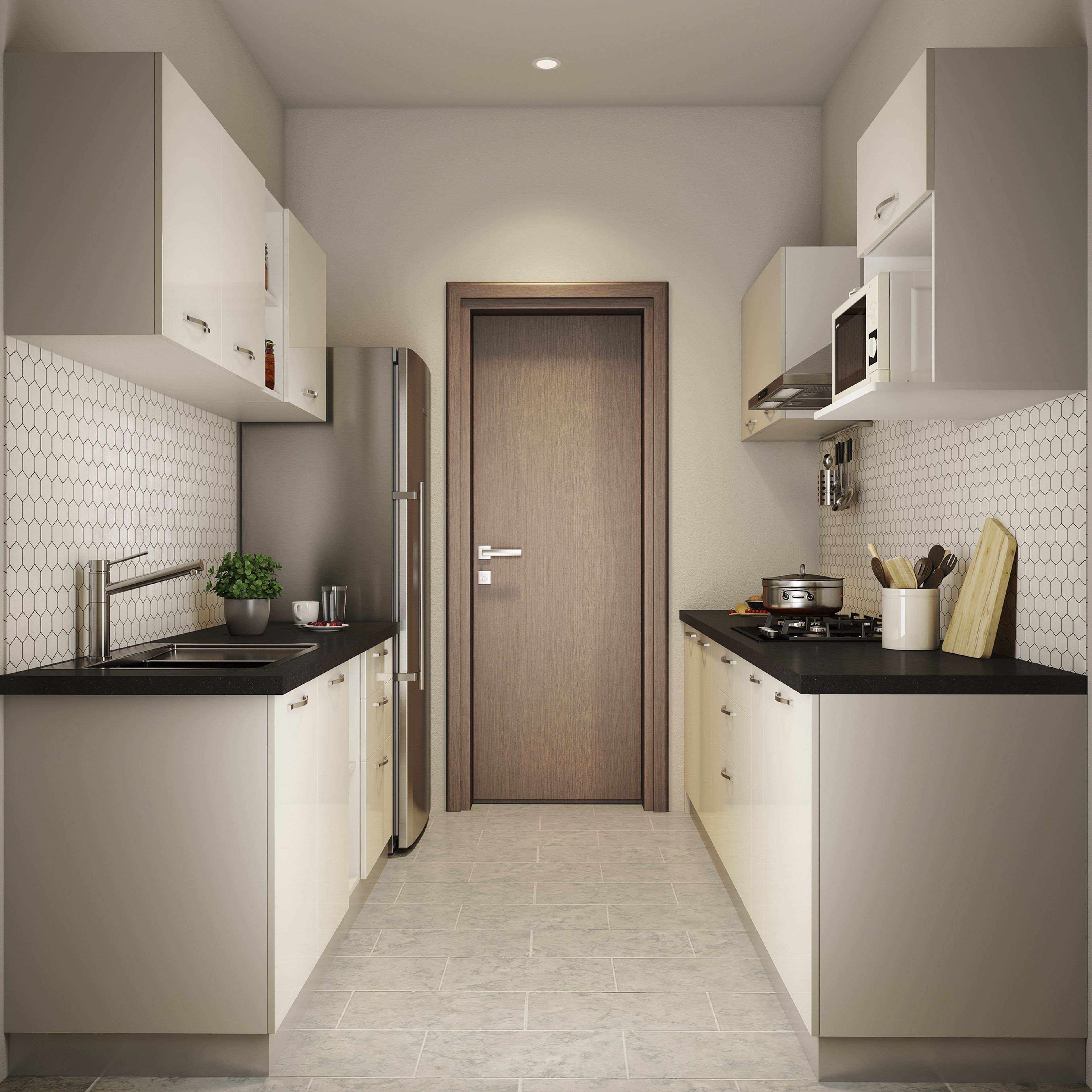 Contemporary Parallel Kitchen