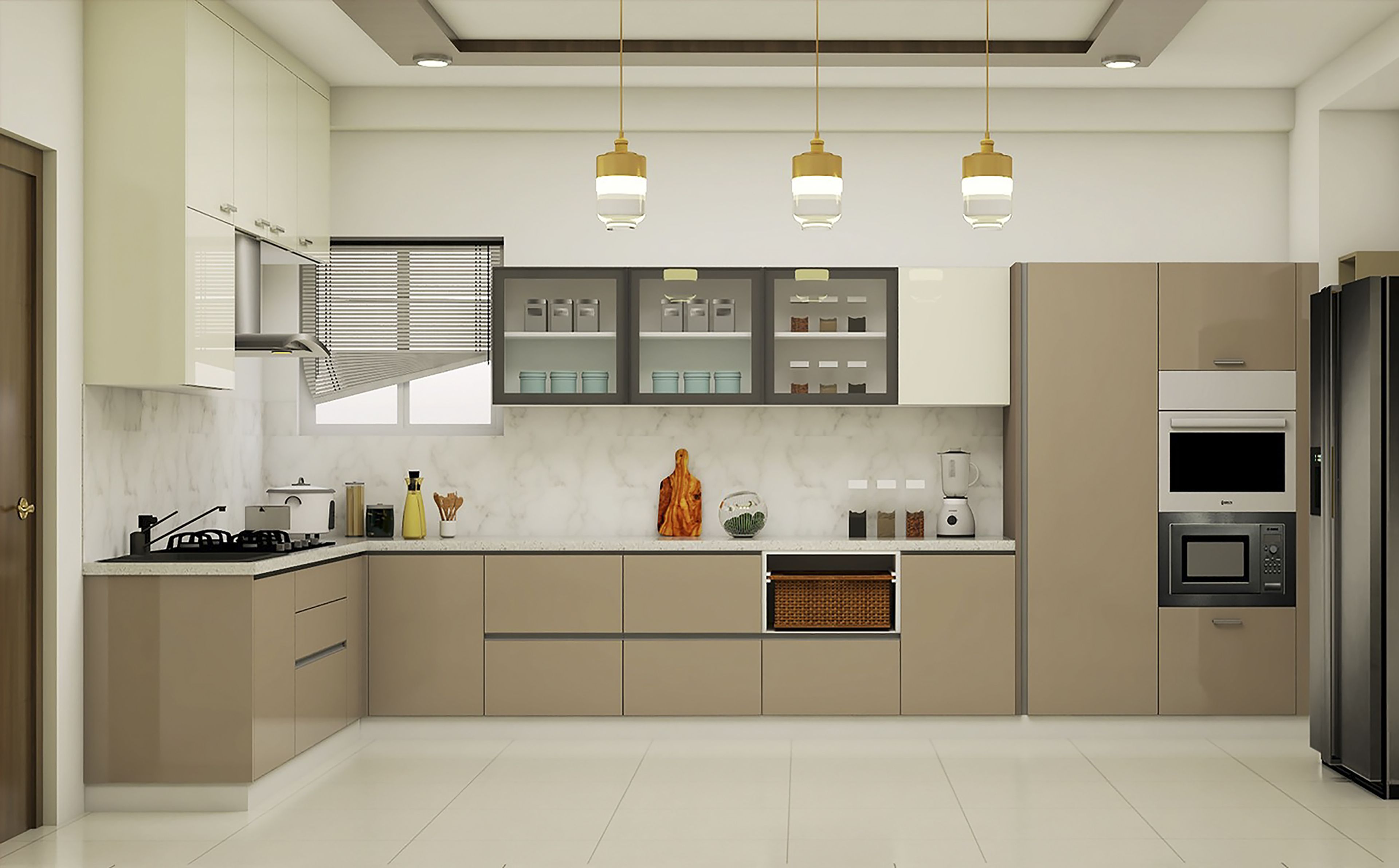 Dual-Toned Modern Kitchen