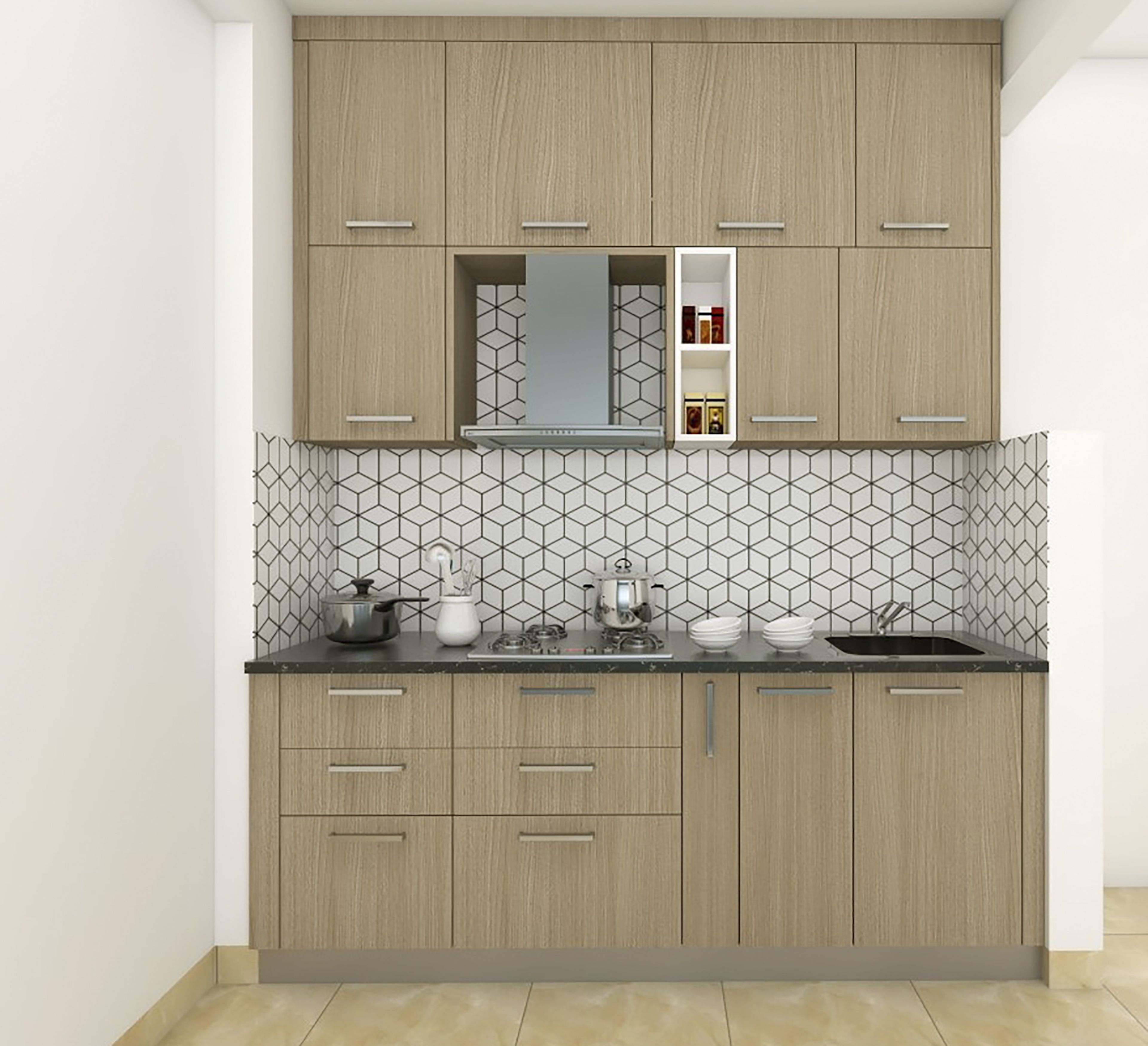 Walnut Contemporary Kitchen