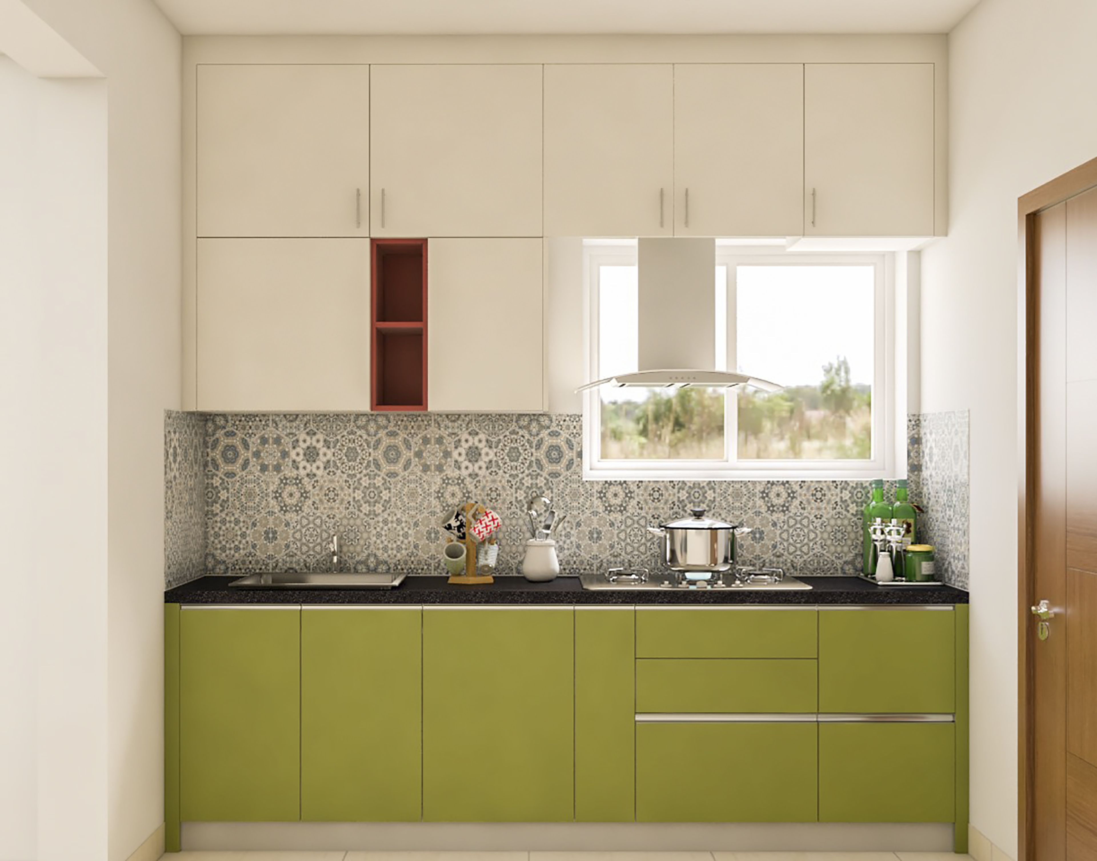 Multi-Coloured Modular Kitchen