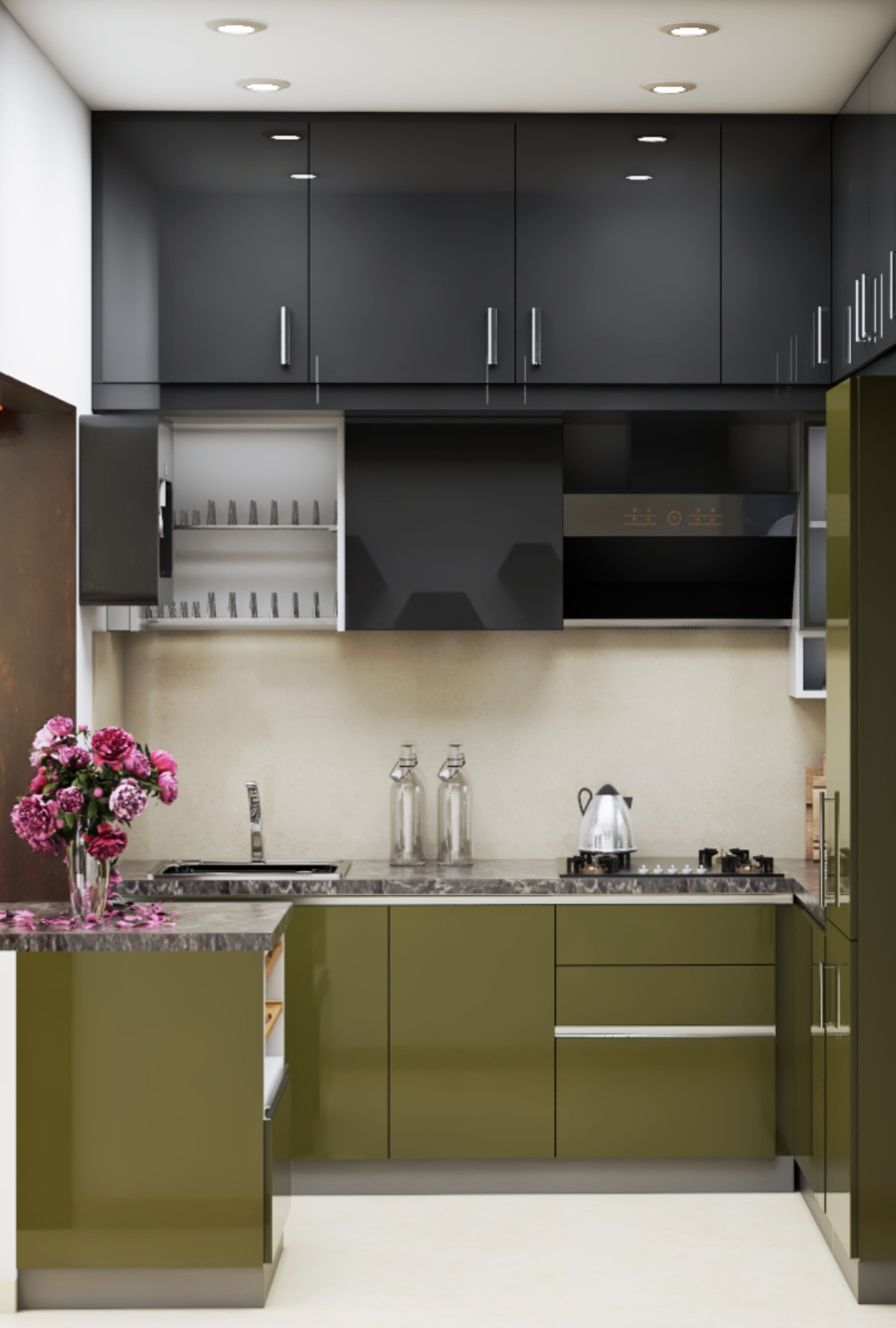 Dual-Toned Max Storage Kitchen