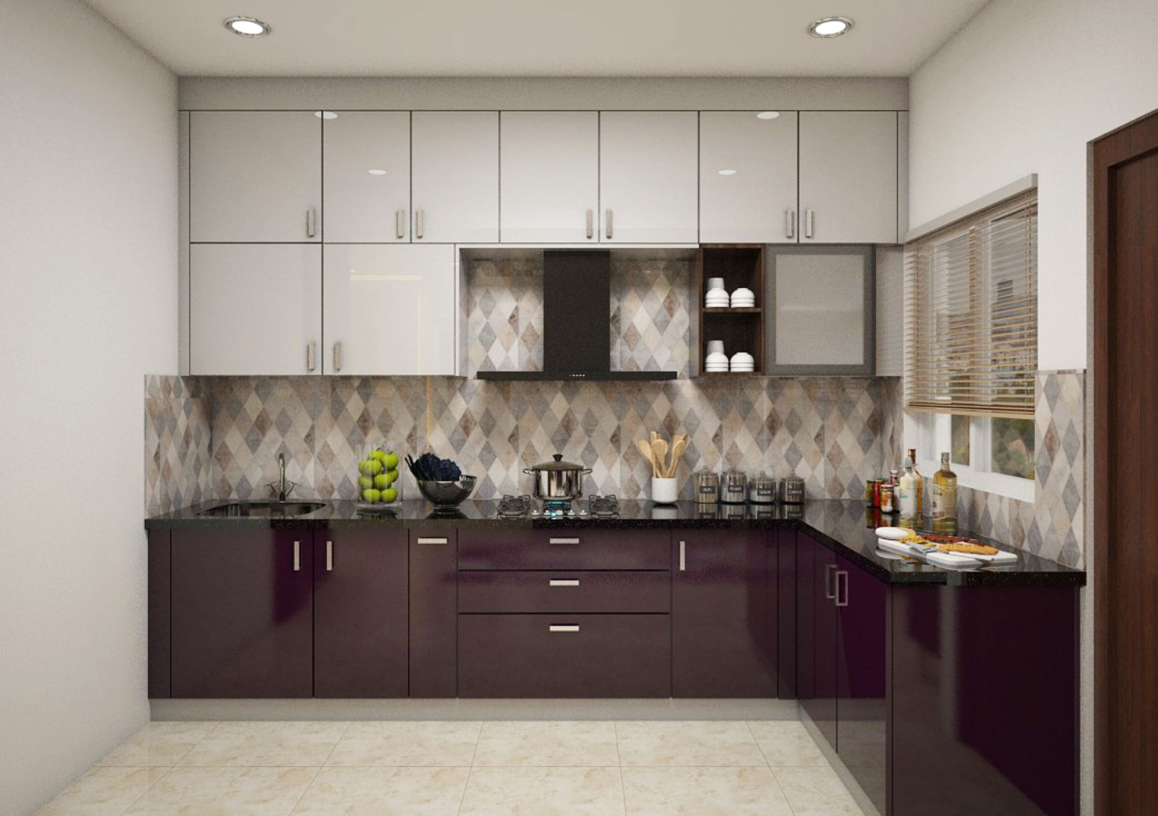Vibrant L-Shaped Kitchen