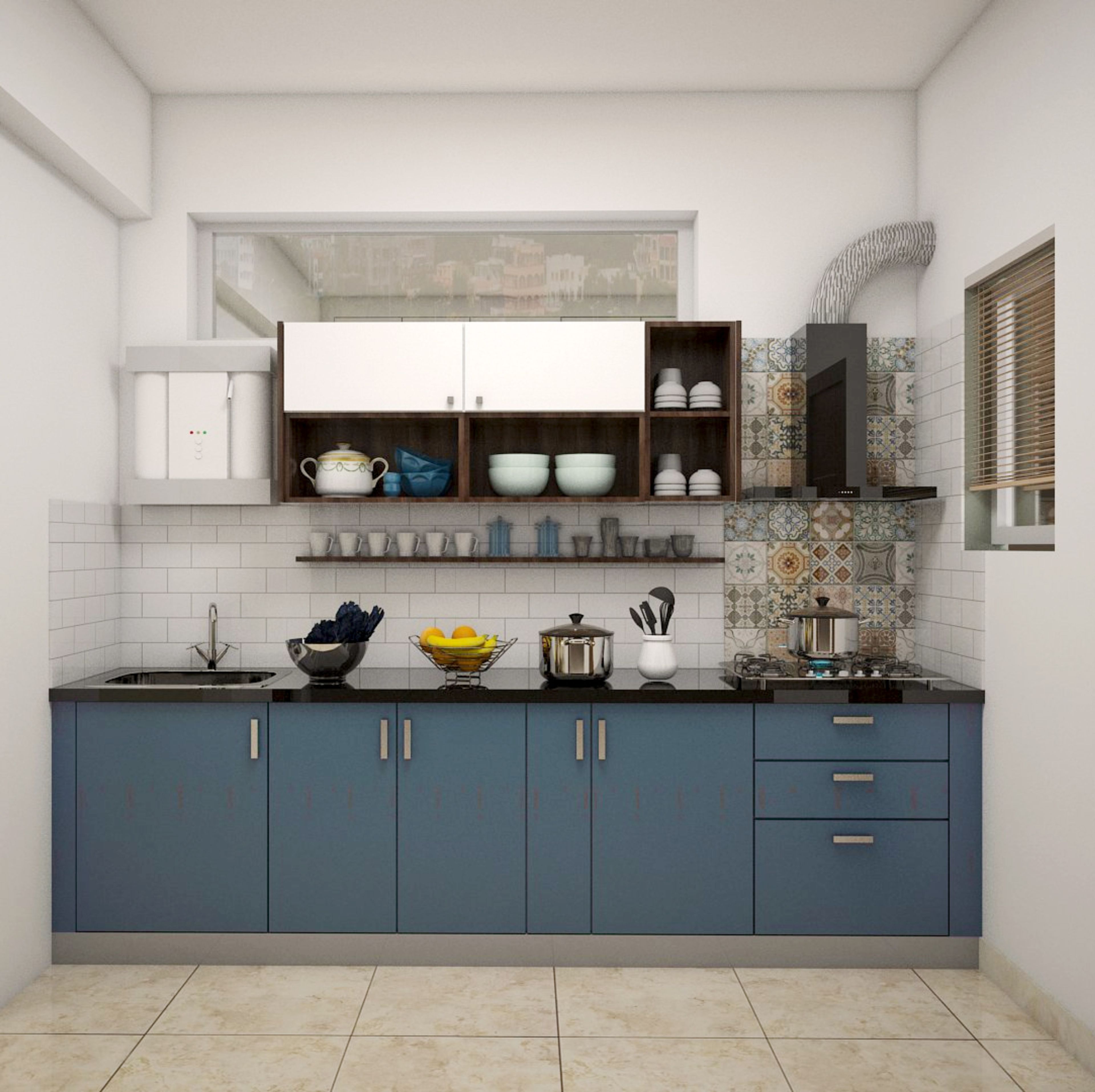 Contemporary Parallel Kitchen