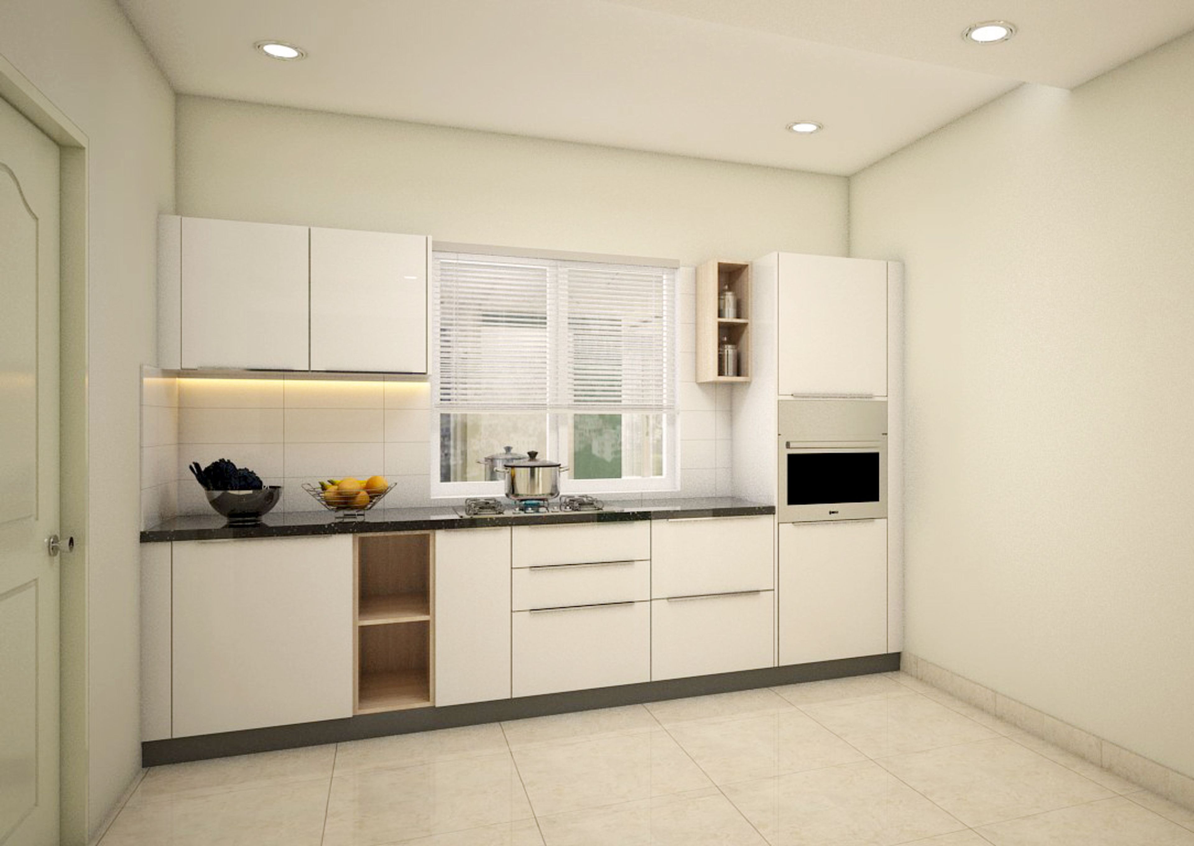 Monochromatic Modern Kitchen