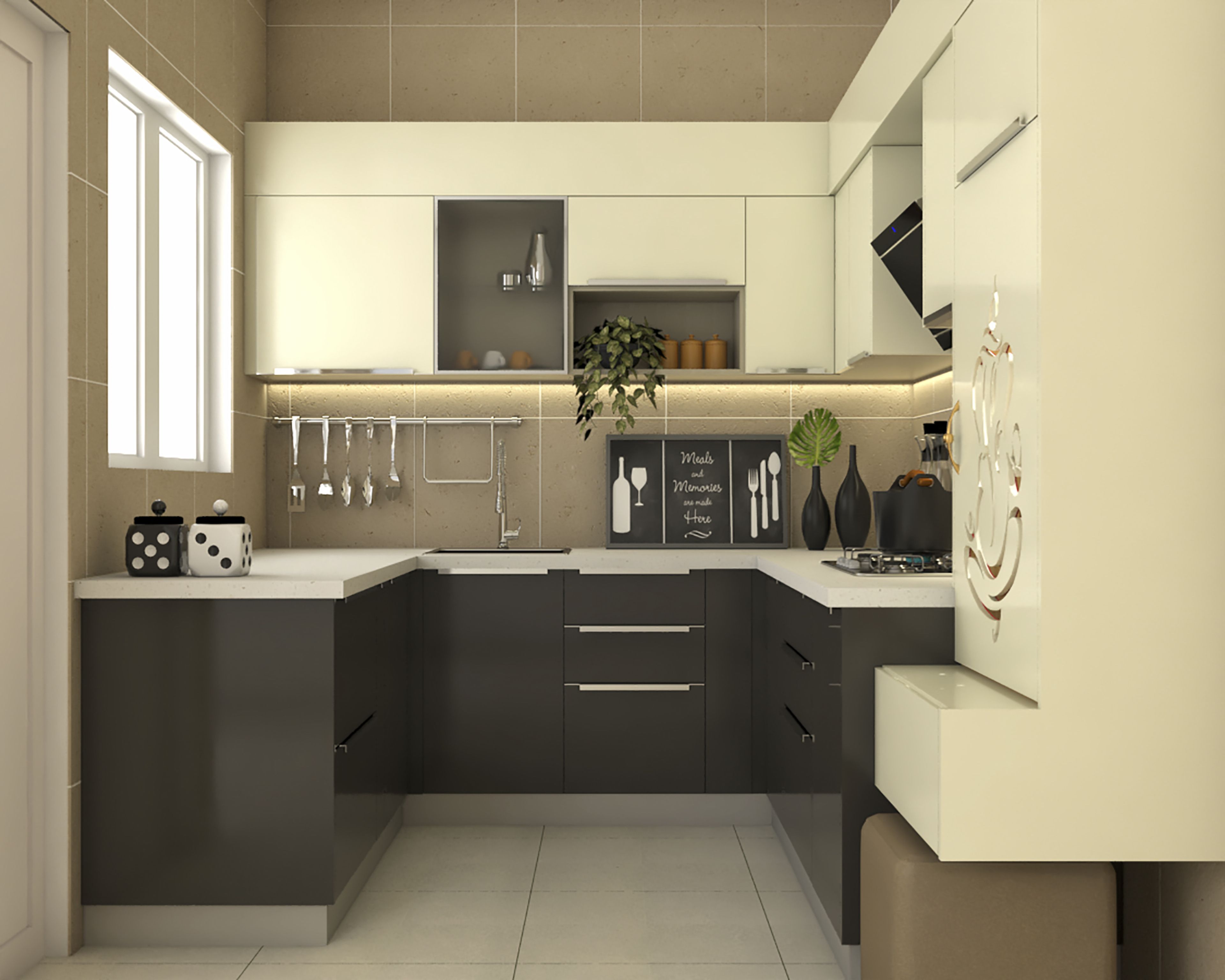 Modern U-Shaped Kitchen