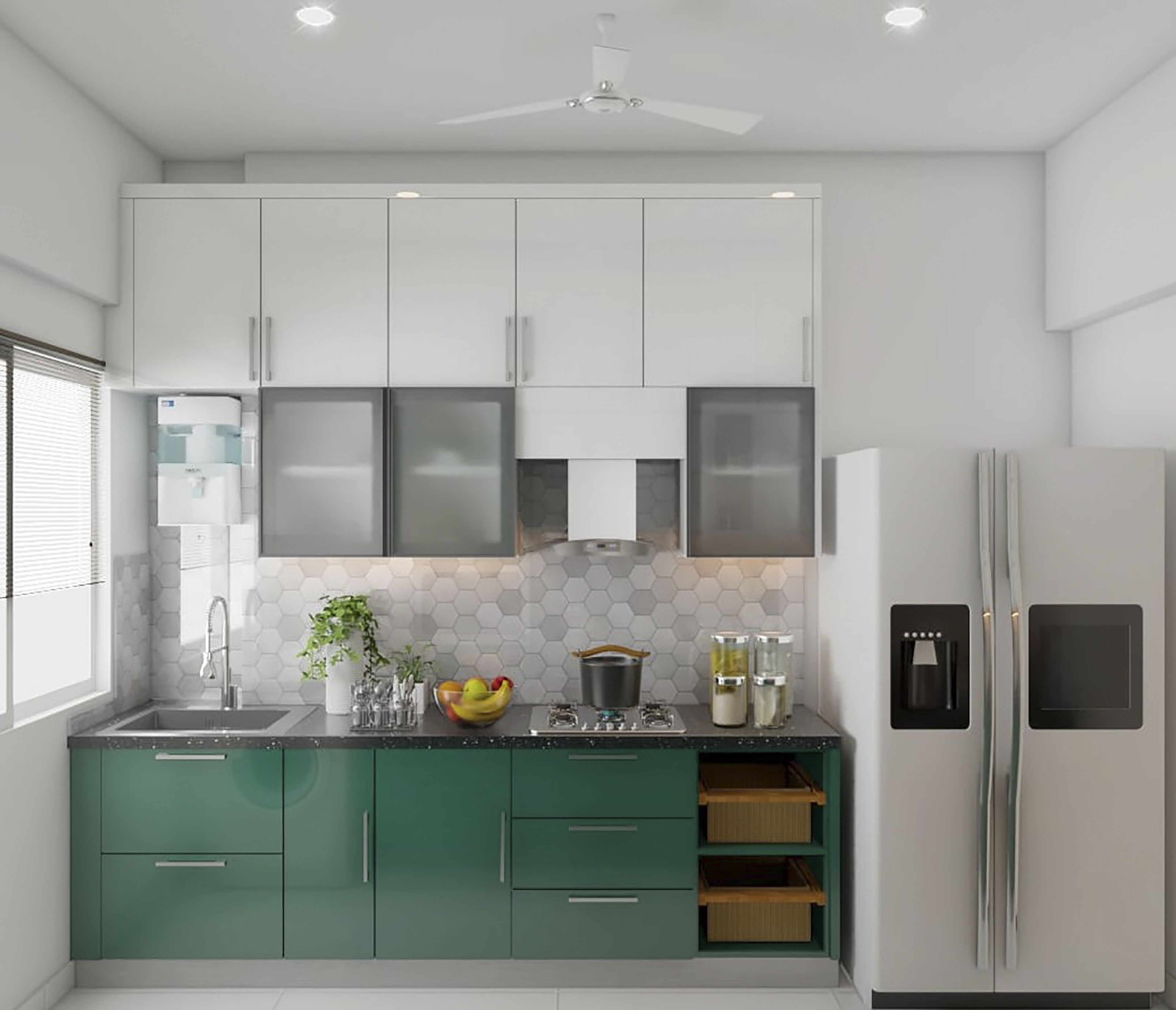 Dual-Tone Parallel Kitchen