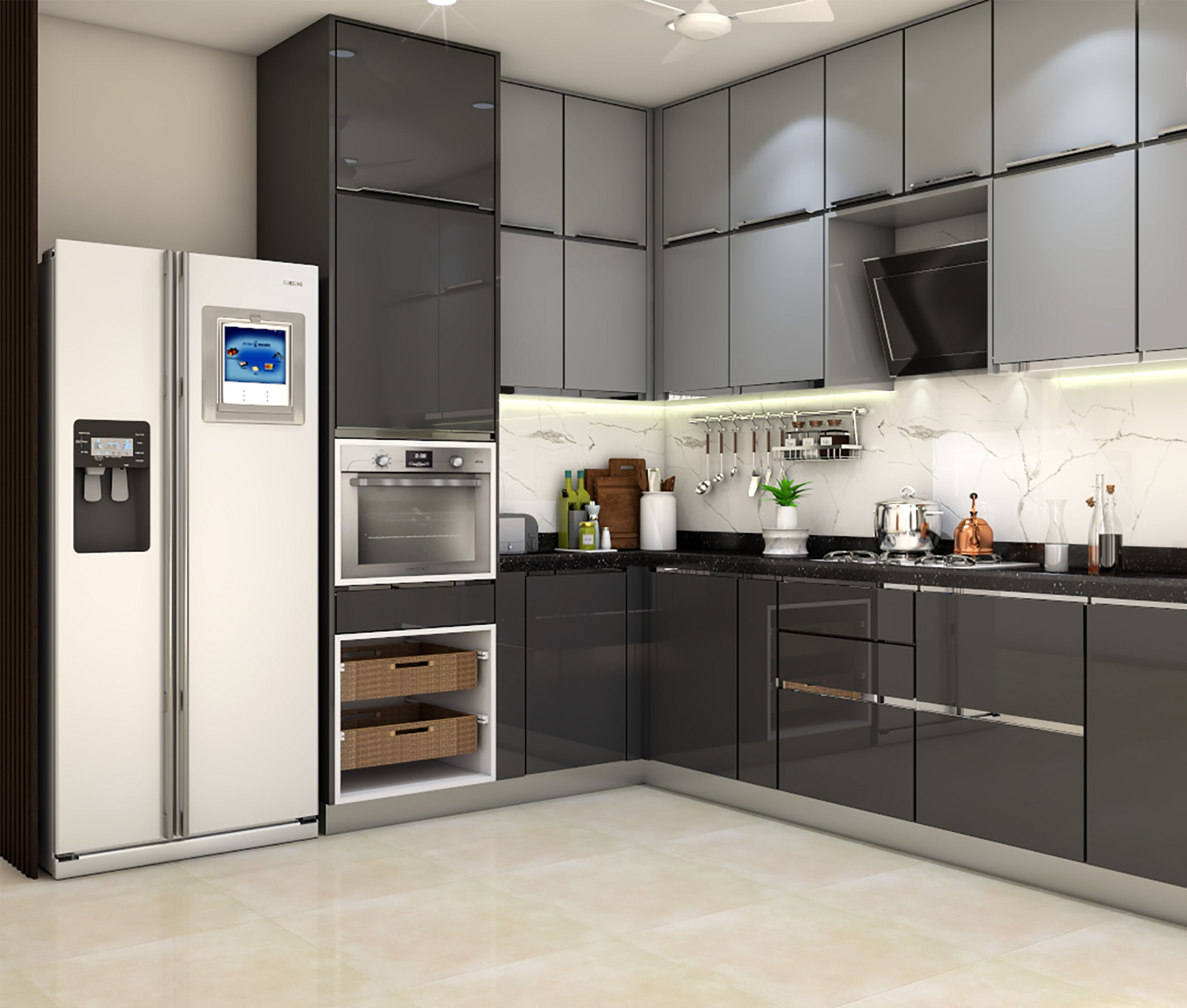L-Shaped Modular Kitchen