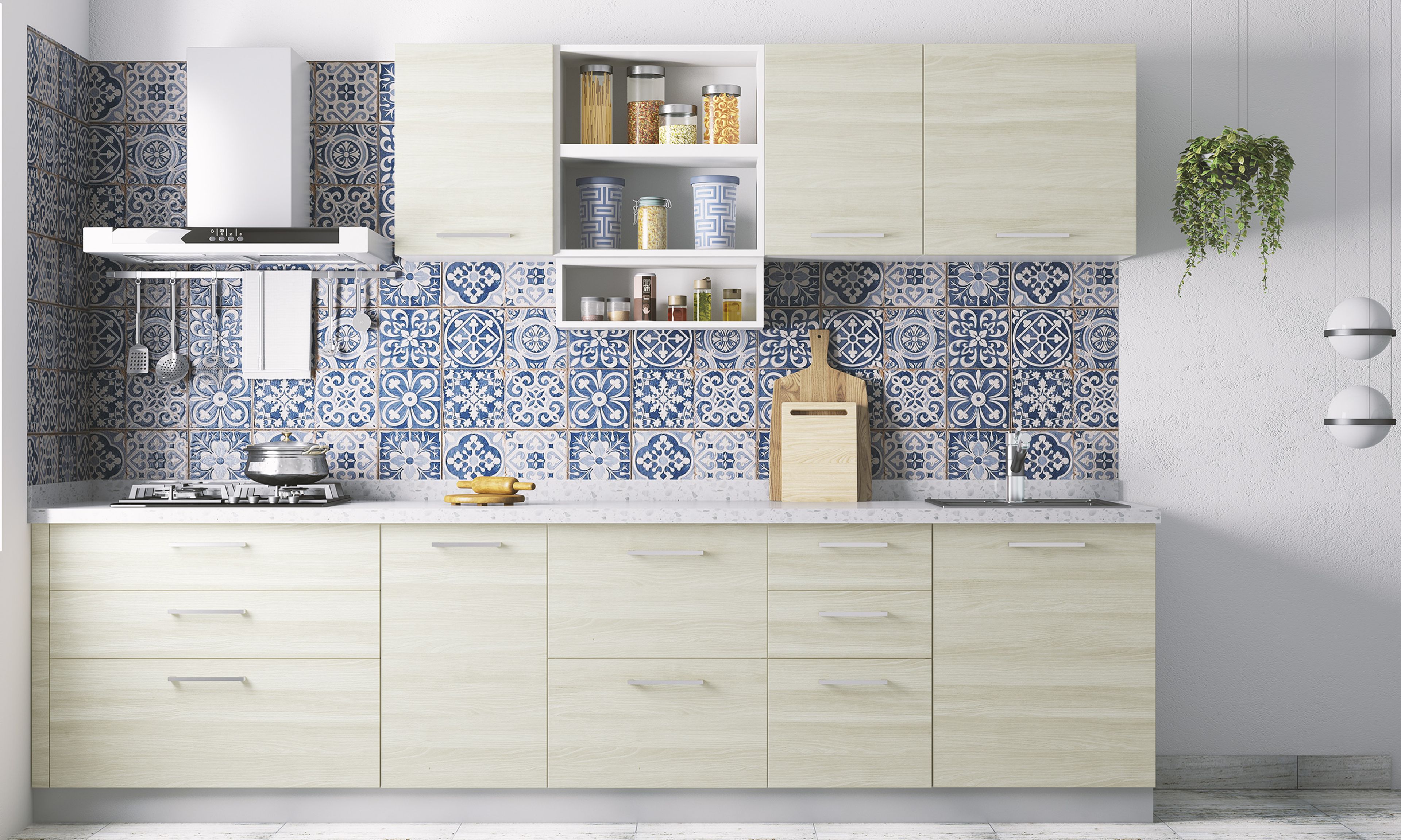 Elegant Light Brown Kitchen