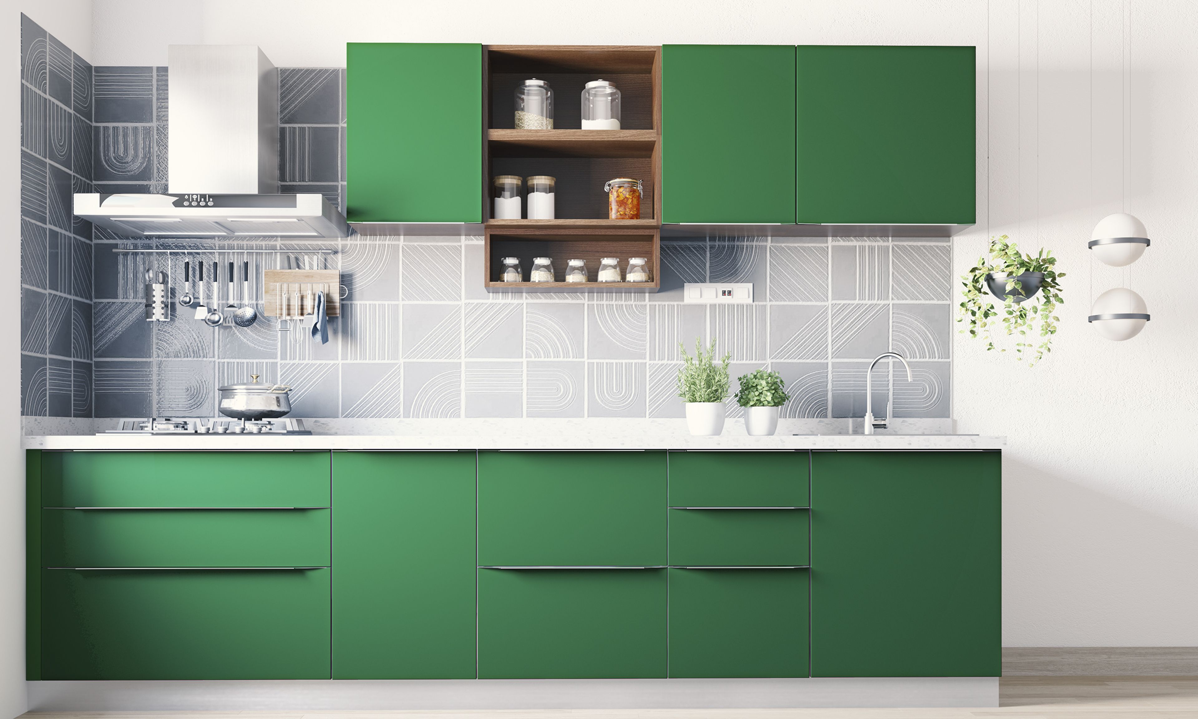 Nature-Inspired Modular Kitchen