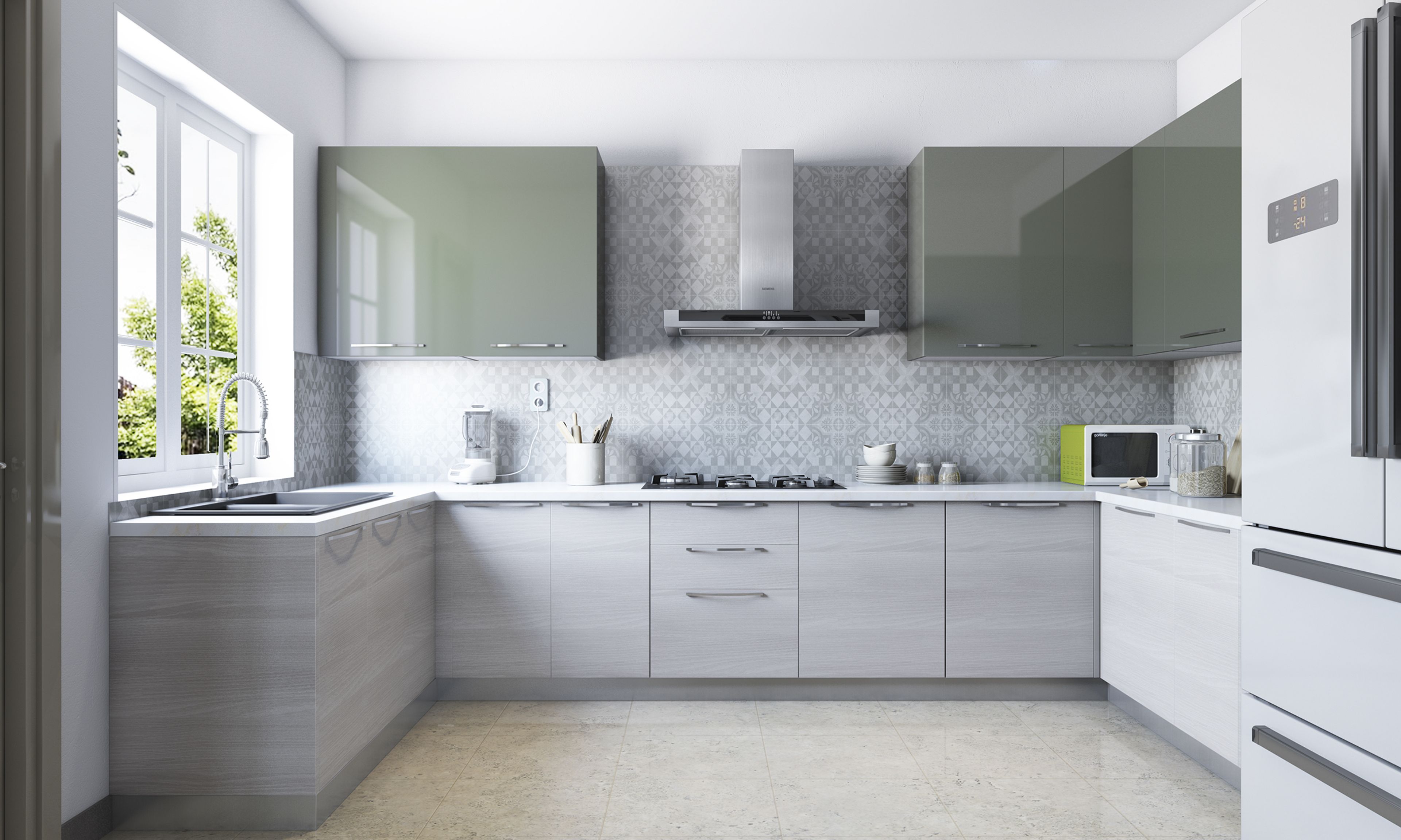 U-Shaped Large Kitchen