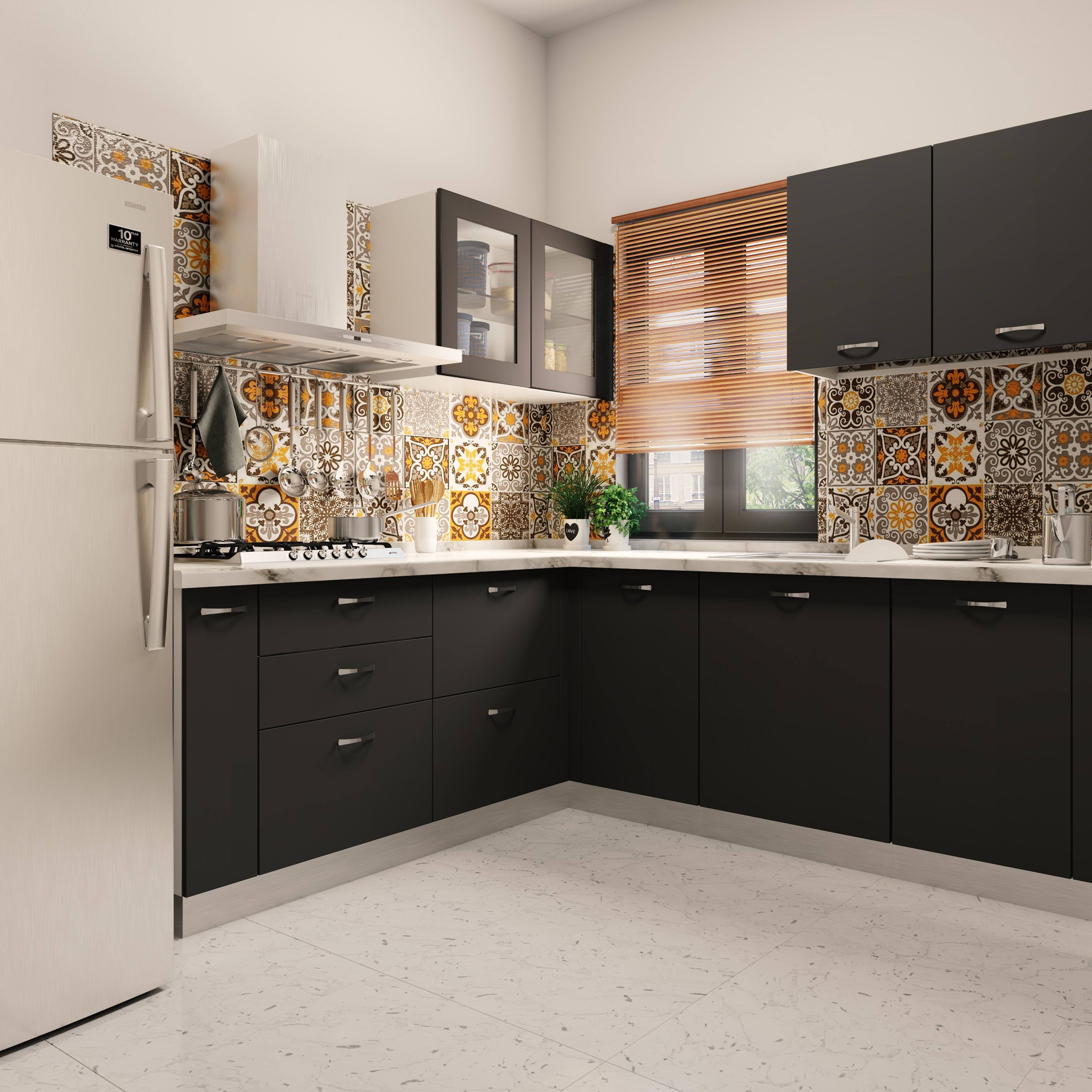 Dark-Toned Contemporary Kitchen