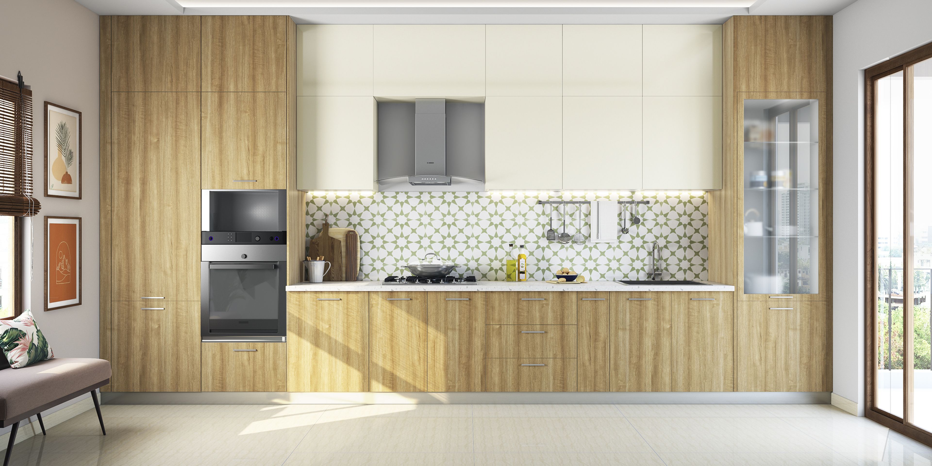 Glossy Contemporary Kitchen