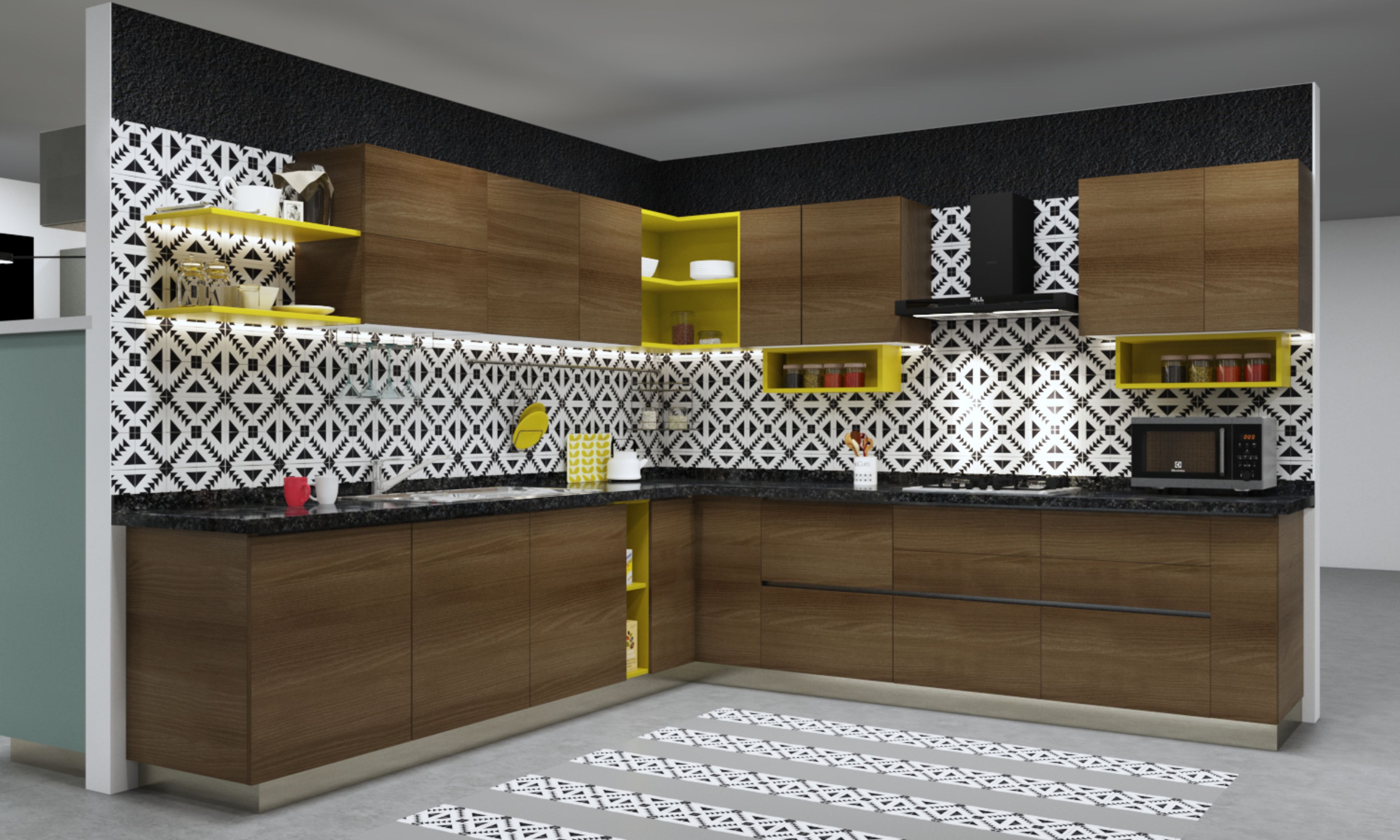 Vibrant Low Maintenance Kitchen