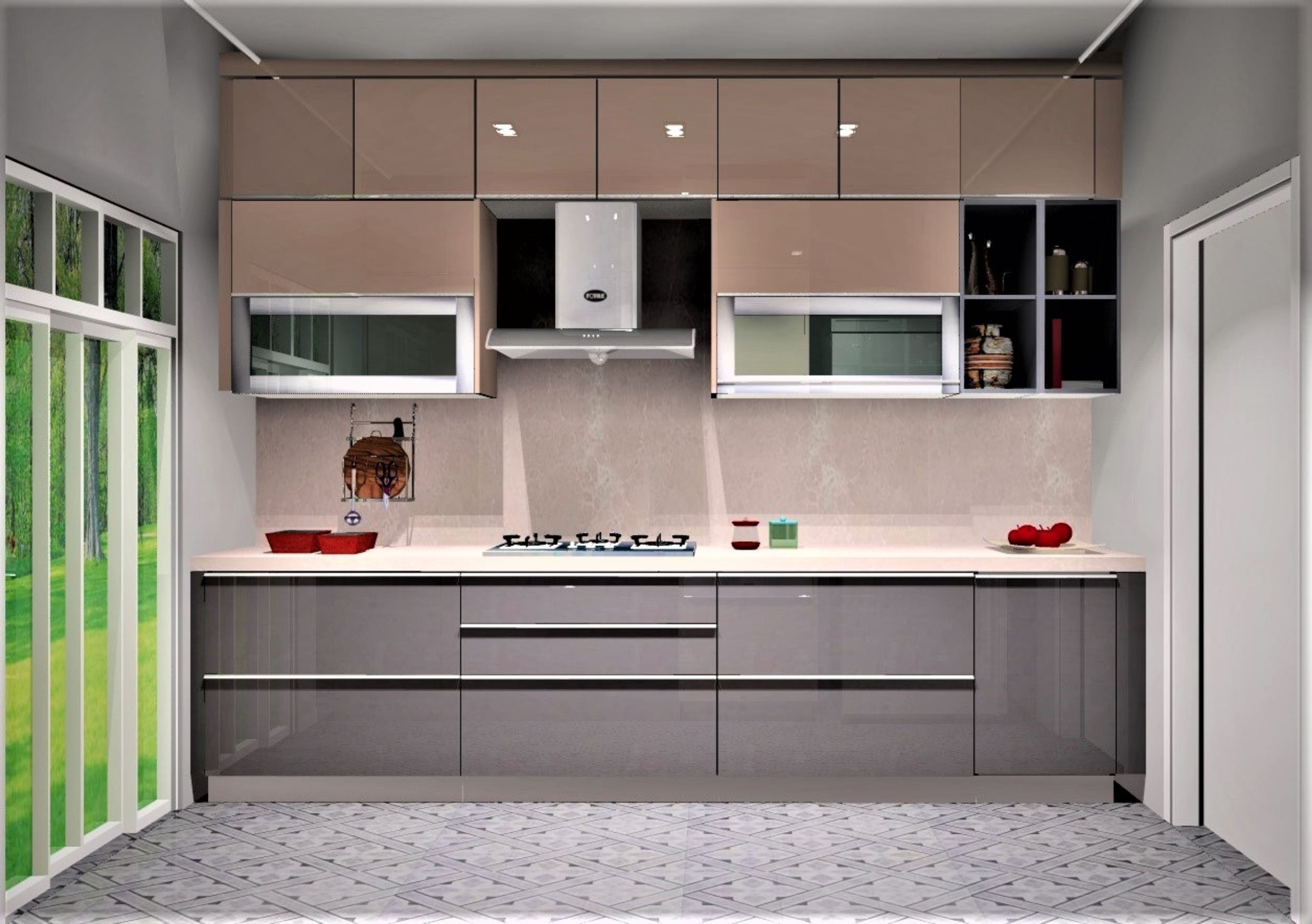 Modern Parallel Kitchen