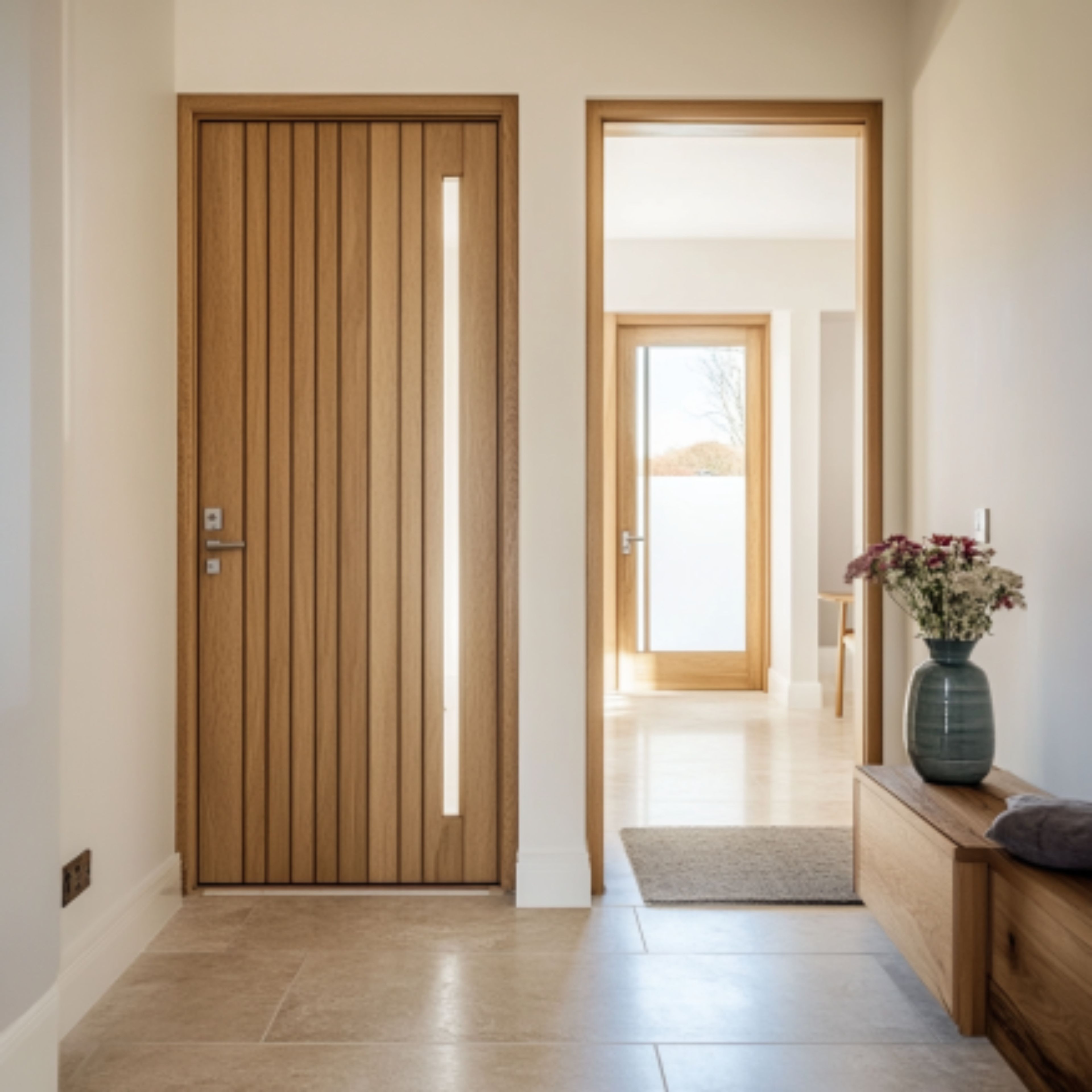 Modern Matte Main Door with Streamlined Swing Design