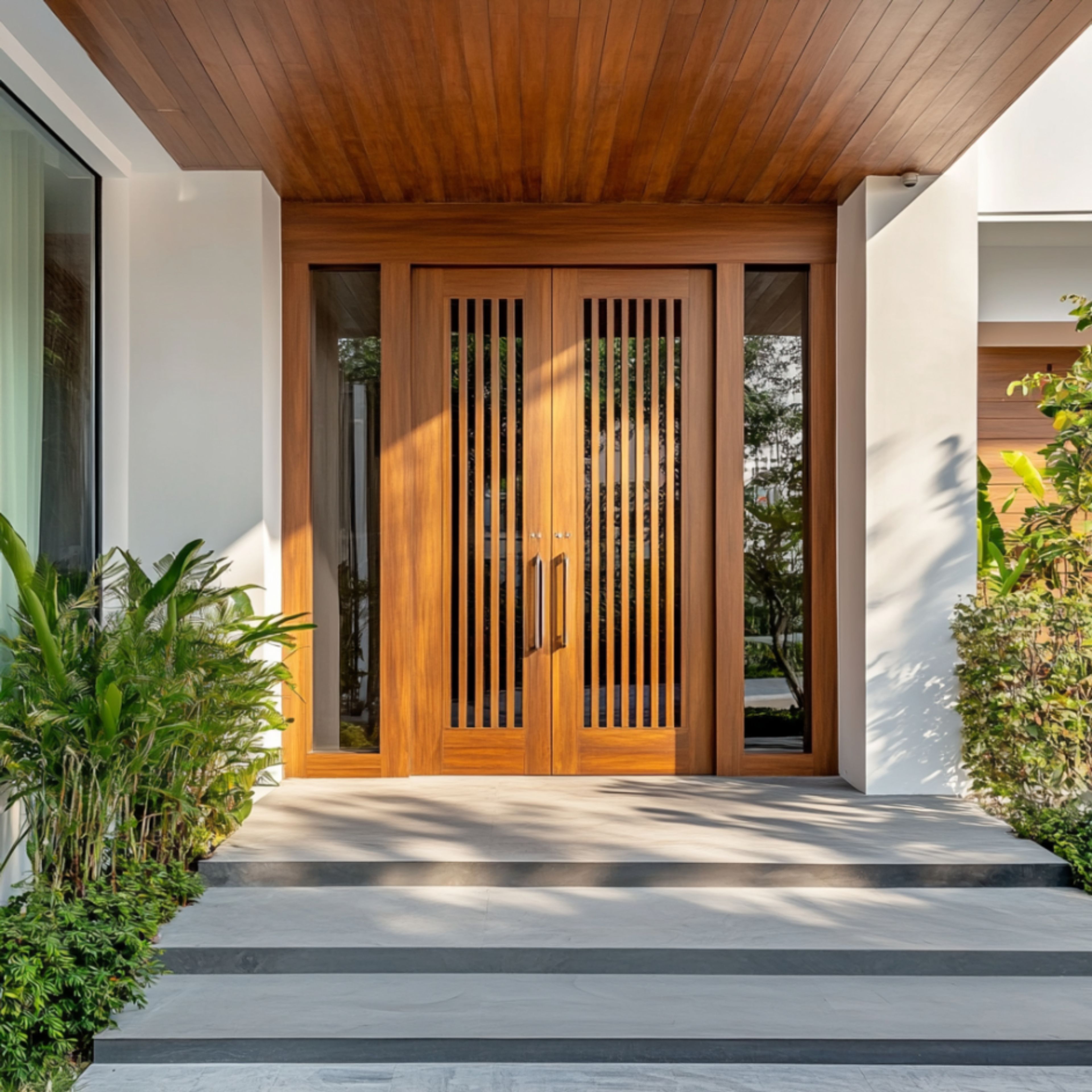 Contemporary Matte Double Door Design for Entryways