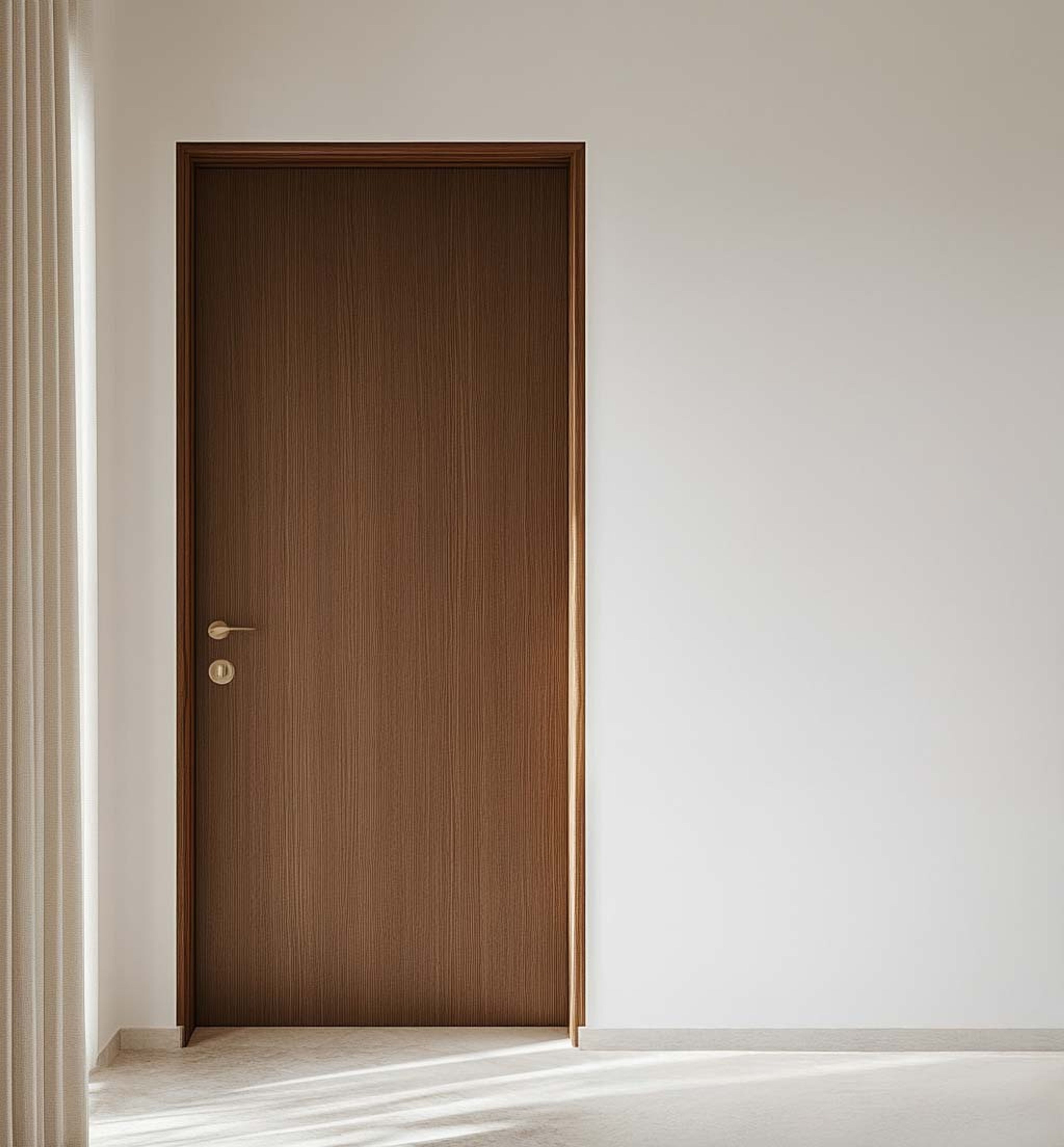 Minimal Swing Entrance Door Design in Clean Matte Finish