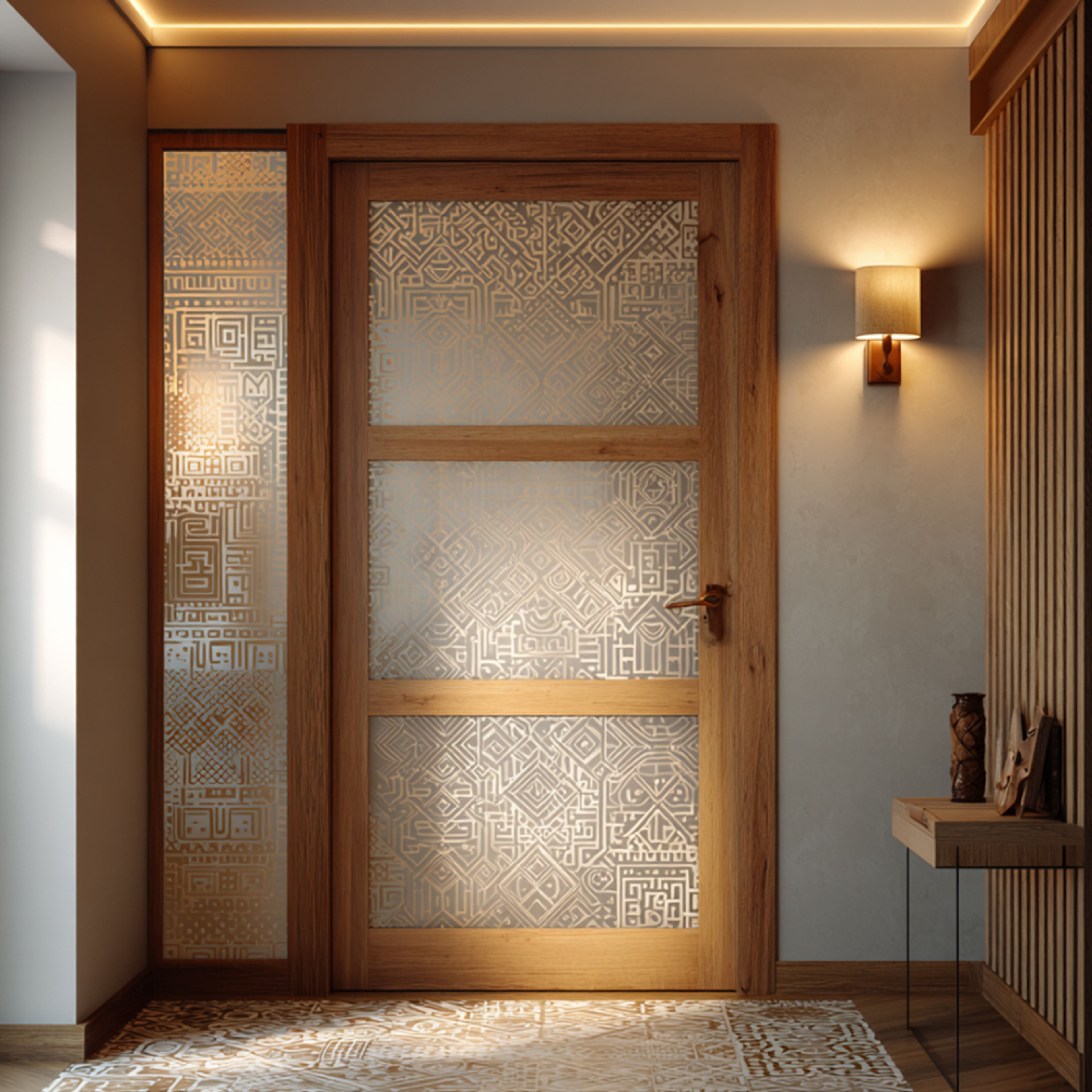 Matte Swing Single Door Design for Home Entrances