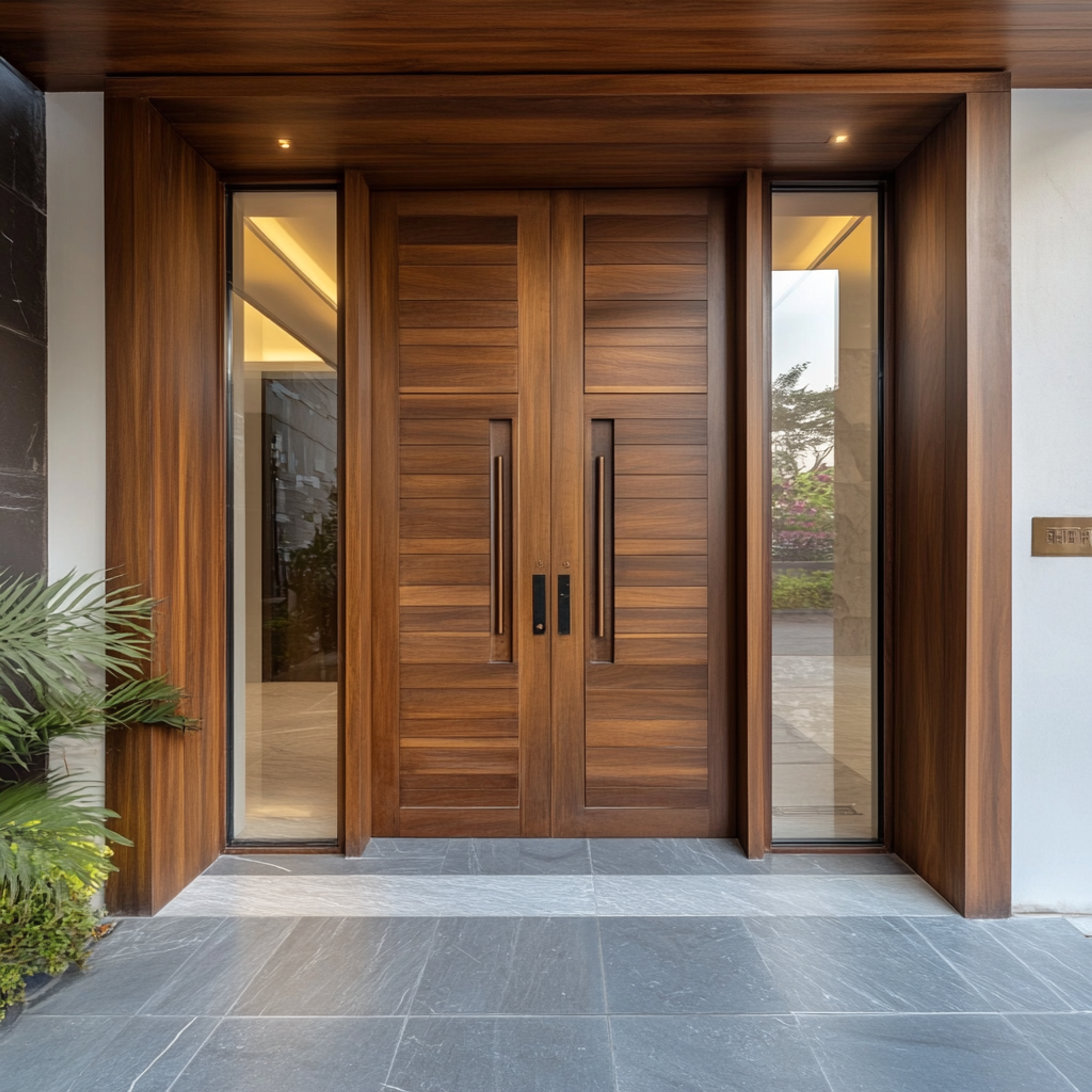 Classic Swing Door Design in Matte Finish for Entrances