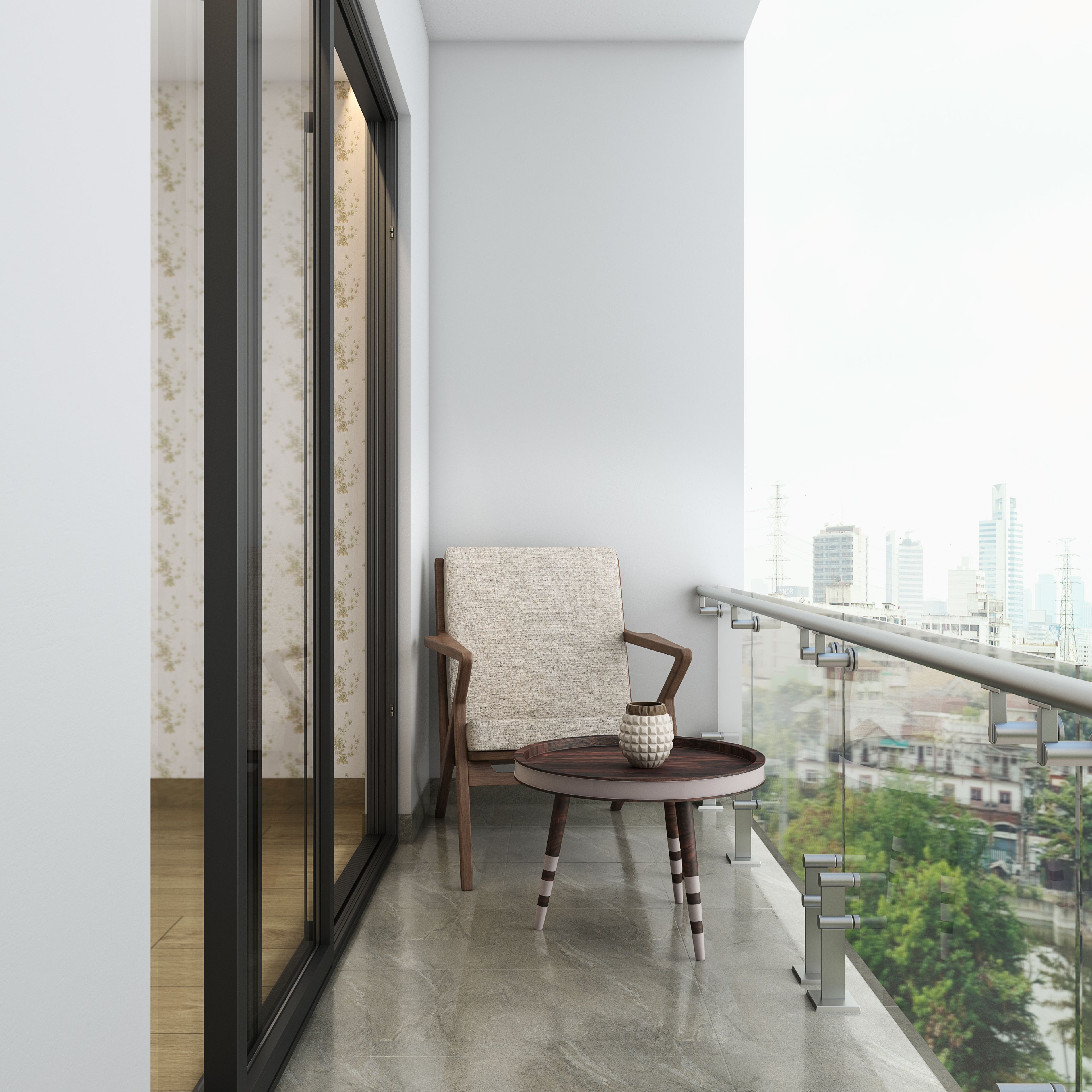 Small Balcony With Cosy Seating