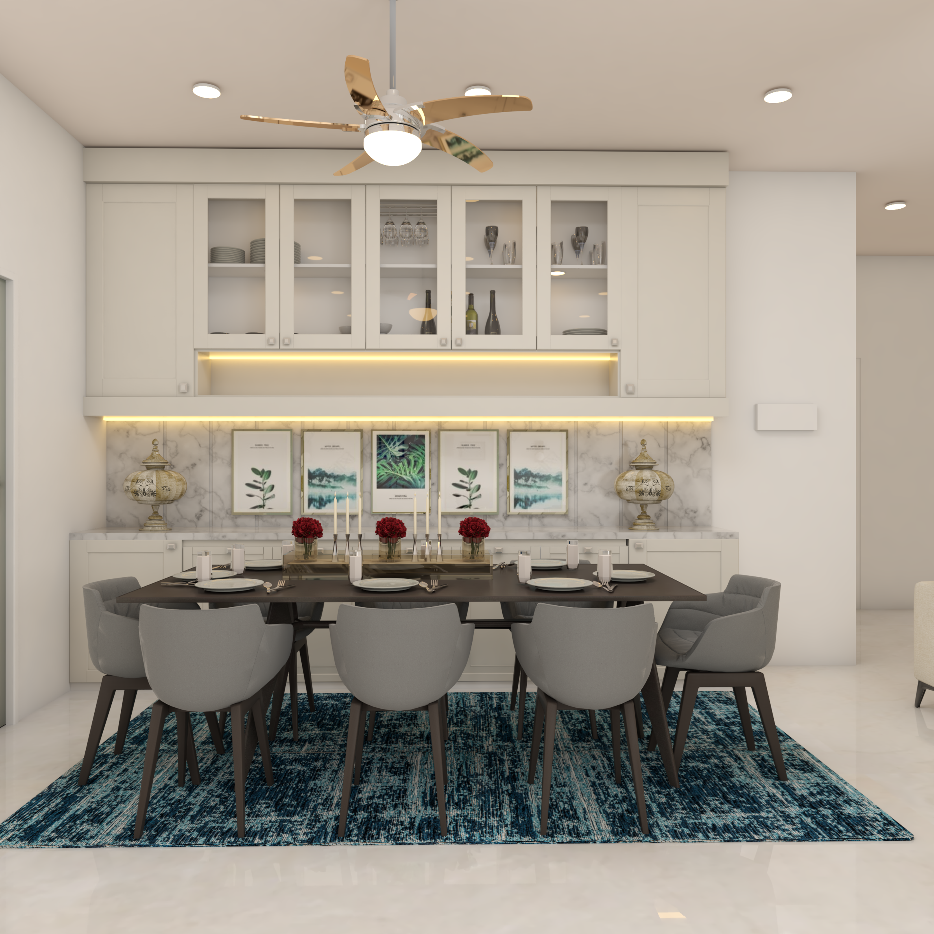 Modern 8-Seater Dining Room
